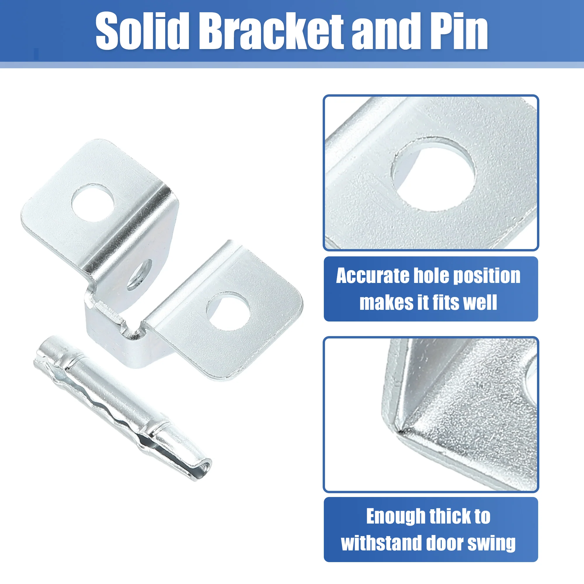 4 Set Door Check Bracket and Pin for Jeep Cherokee 1984-2001 55002361 4 Door Check Arm Assembly Repair Set on Driver Passenger Side Door Wear Resistant Stainless Steel - Image 7
