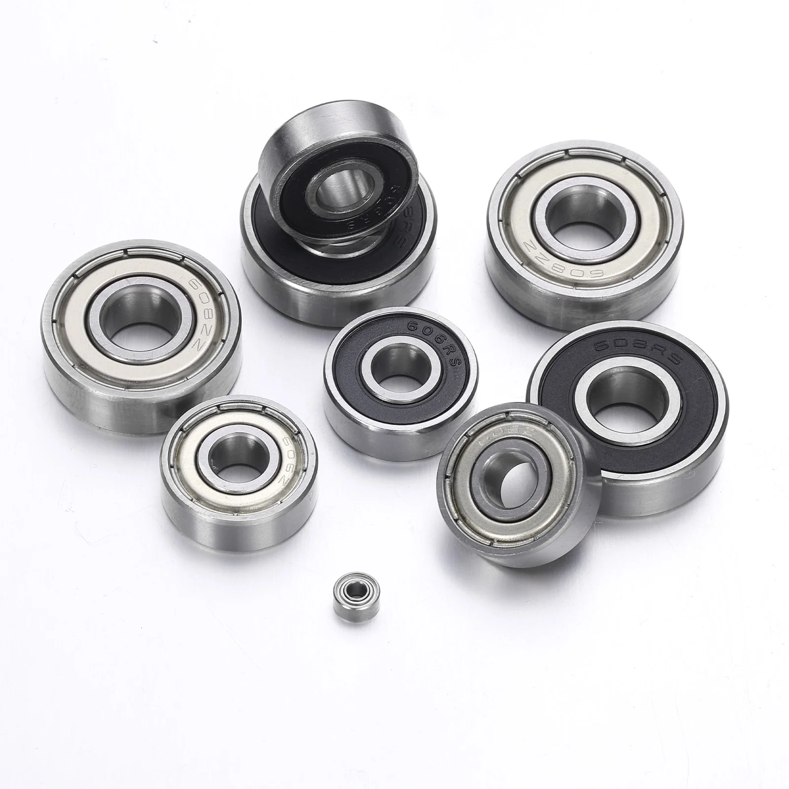 Uxcell 50pcs 608ZZ Miniature Ball Bearings 8x22x7mm Double Sealed Bearing Silver Tone - Image 5