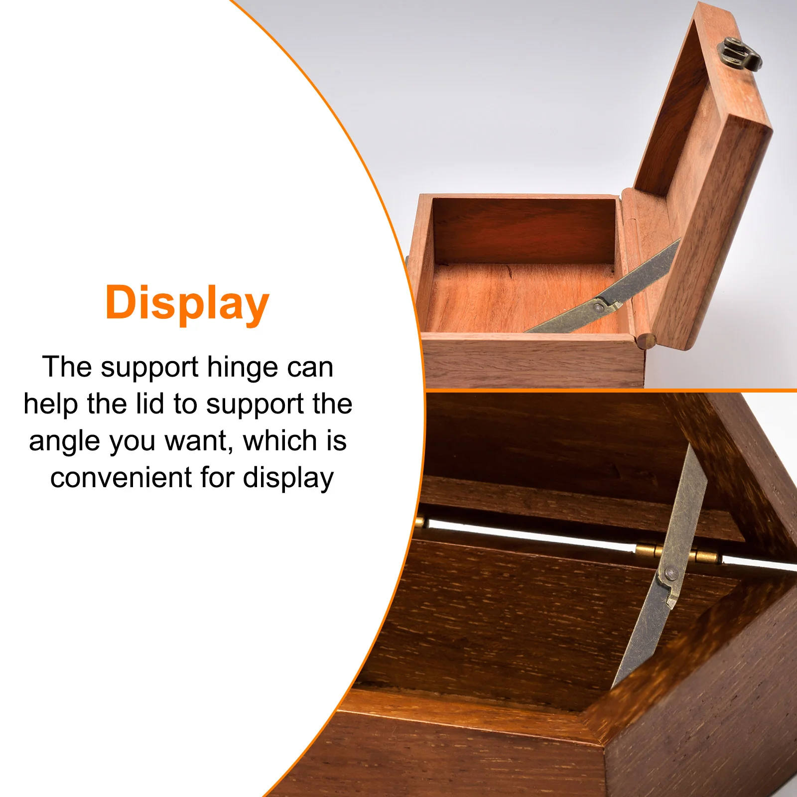Uxcell 6 Pcs Lid Folding Support Hinges, Iron 180 Degree Rotatable Hinges, Small - Image 4