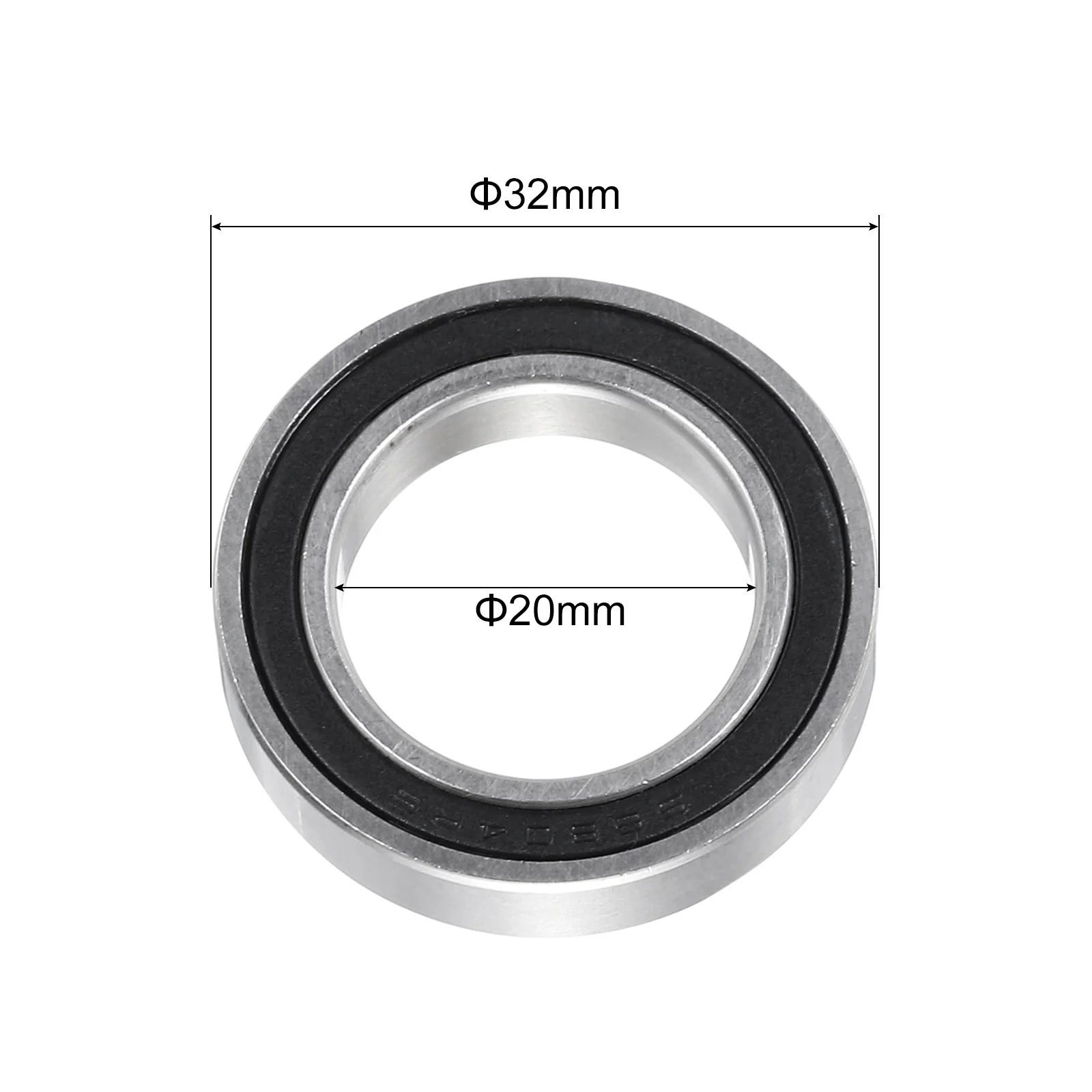 Uxcell S6804-2RS Deep Groove Ball Bearings 20mmx32mmx7mm Sealed Stainless Steel - Image 2