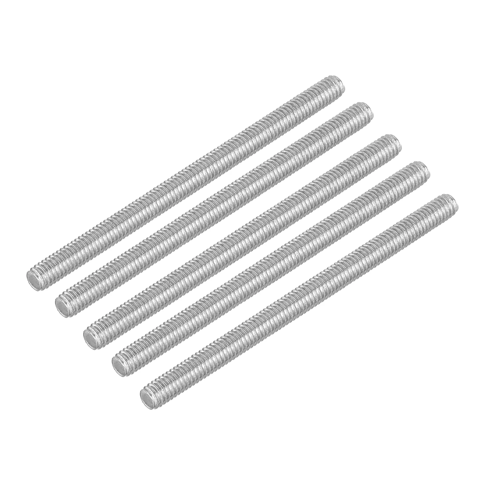 Uxcell 10Pcs M4 x 60mm Fully Threaded Rod 304 Stainless Steel Right Hand Threads Bar Studs for Anchors Bolts, Clamps, Hangers and U-Bolts, 0.7 Thread Pitch