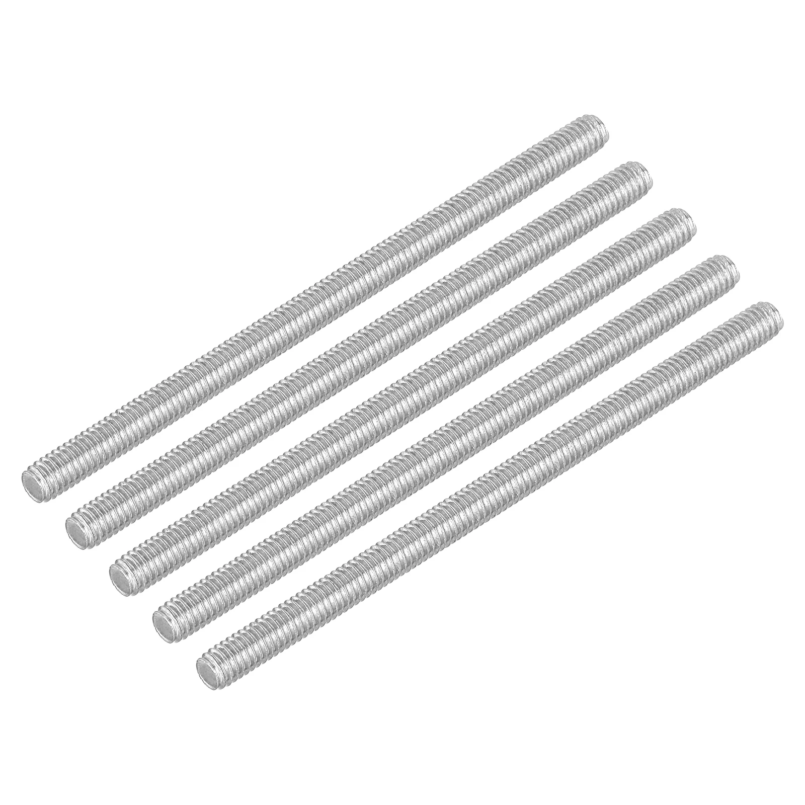 Uxcell 15Pcs M4 x 70mm Fully Threaded Rod 304 Stainless Steel Right Hand Threads Bar Studs for Anchors Bolts, Clamps, Hangers and U-Bolts, 0.7 Thread Pitch