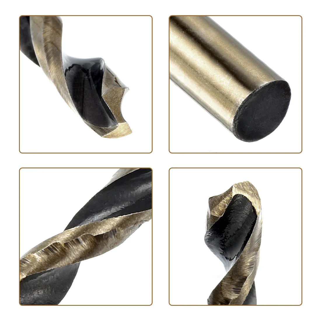 Uxcell 20pcs Straight Shank Twist Drill Bits 3.2mm TiN Coated High Speed Steel 4341 - Image 4