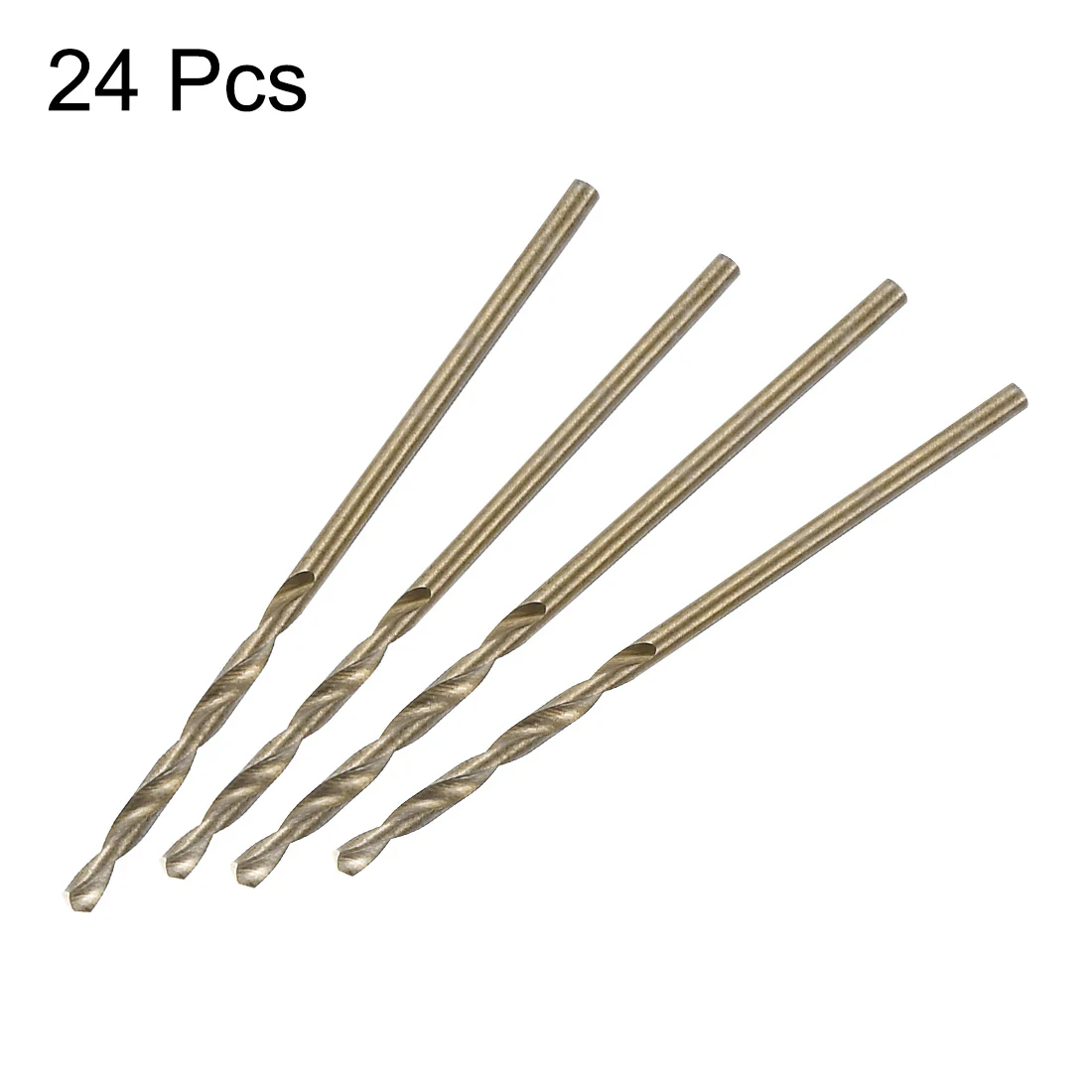 Uxcell 24pcs Straight Shank Twist Drill Bits 1.5mm TiN Coated High Speed Steel 4341 - Image 5