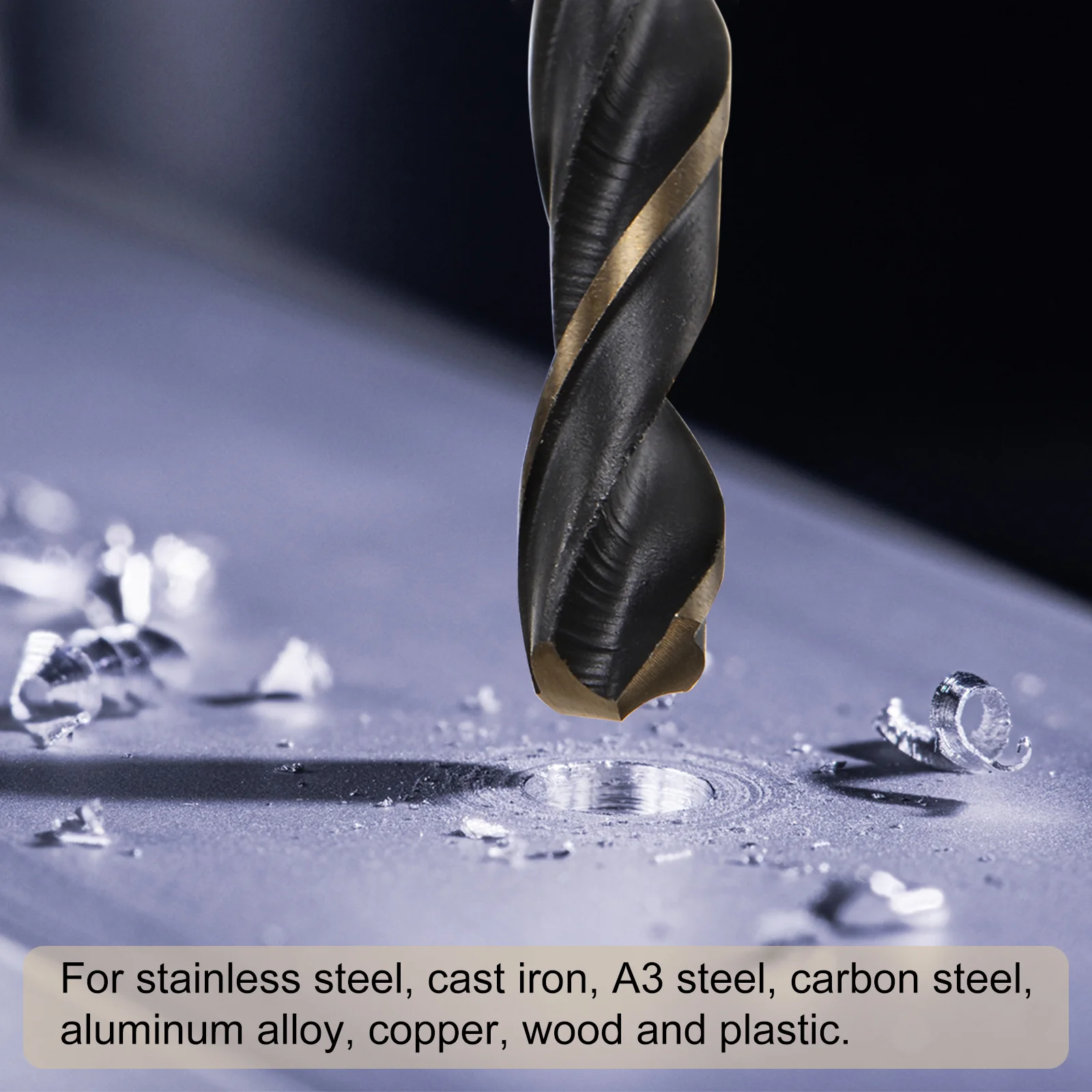 Uxcell 24pcs 8mm Titanium & Nitride Coated M2 High Speed Steel Twist Jobber Drill Bits - Image 5