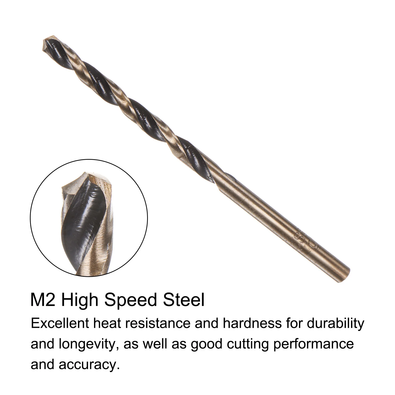 Uxcell 36pcs 3.5mm Titanium & Nitride Coated M2 High Speed Steel Twist Jobber Drill Bit - Image 4