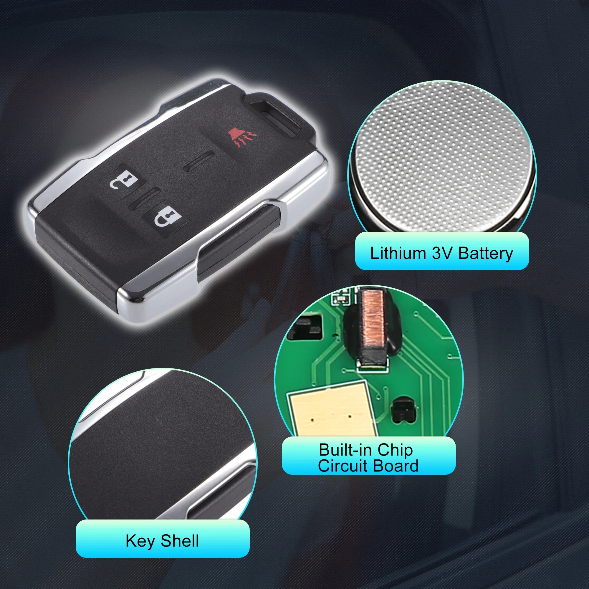 OBD2 Key Fob Programmer with Keyless Entry Remote for Chevy Silverado for GMC Sierra 14-18 M3N32337100 315Mhz - Image 19