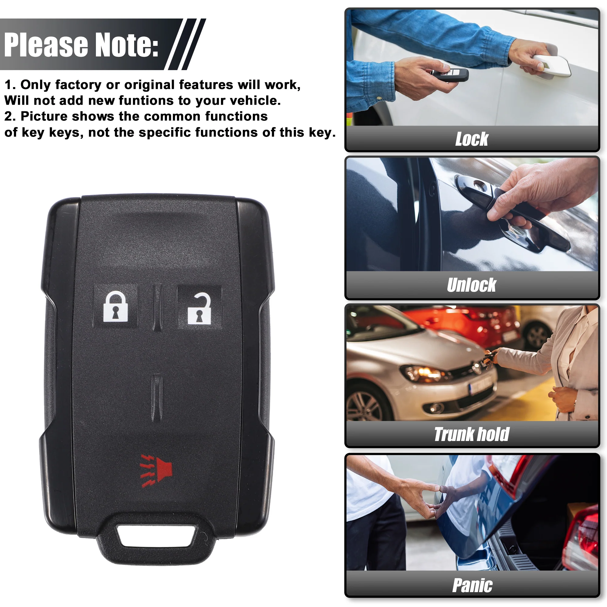 OBD2 Key Fob Programmer with Keyless Entry Remote for Chevy Silverado for GMC Sierra 14-18 M3N32337100 315Mhz - Image 4