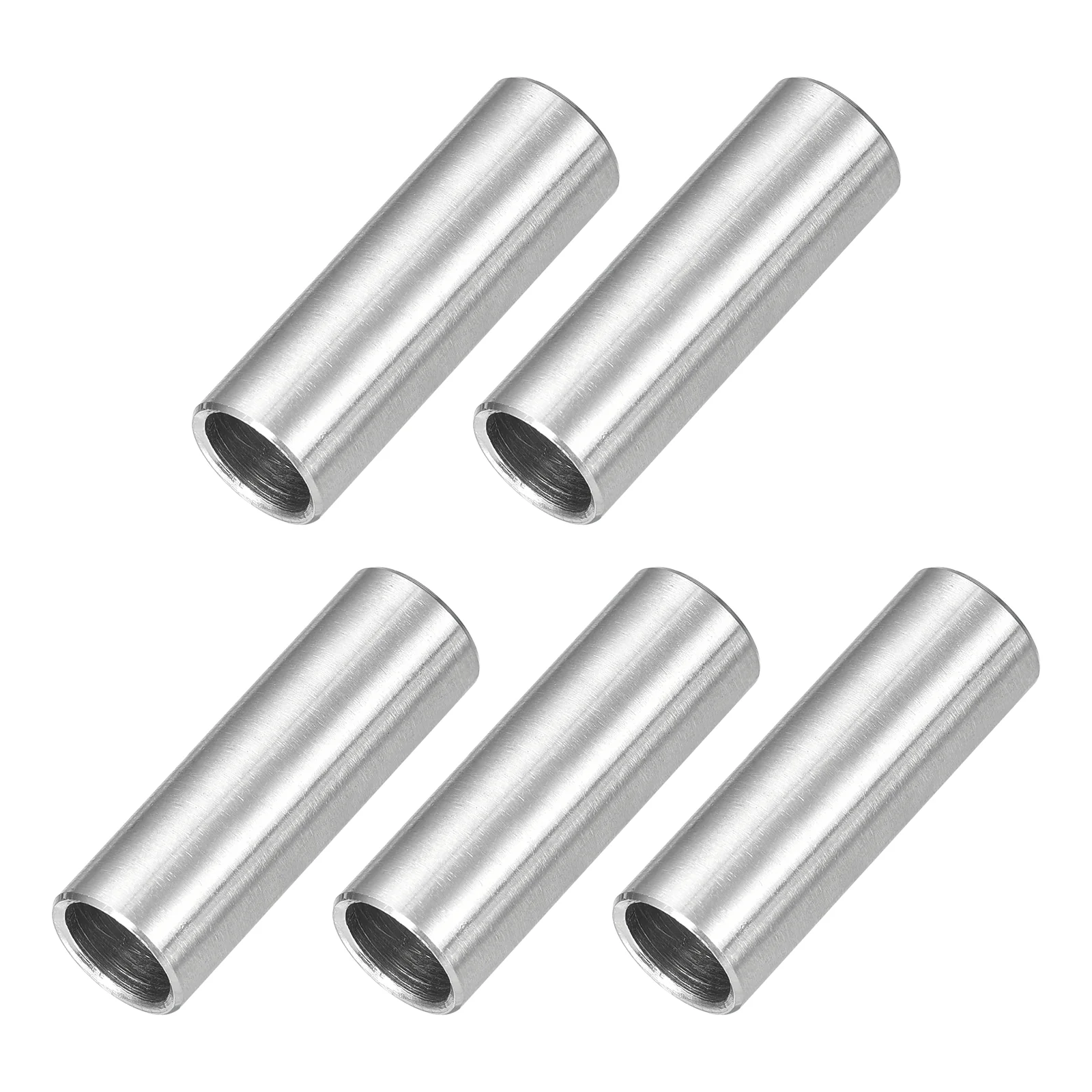 Uxcell 5 Pcs Stainless Steel Spacers, 8mm ID x 10mm OD x 30mmL 304 Stainless Steel Bushing Screw Standoff Unthreaded Round Spacer for 5/16" or M8 Screws Bolts Nuts