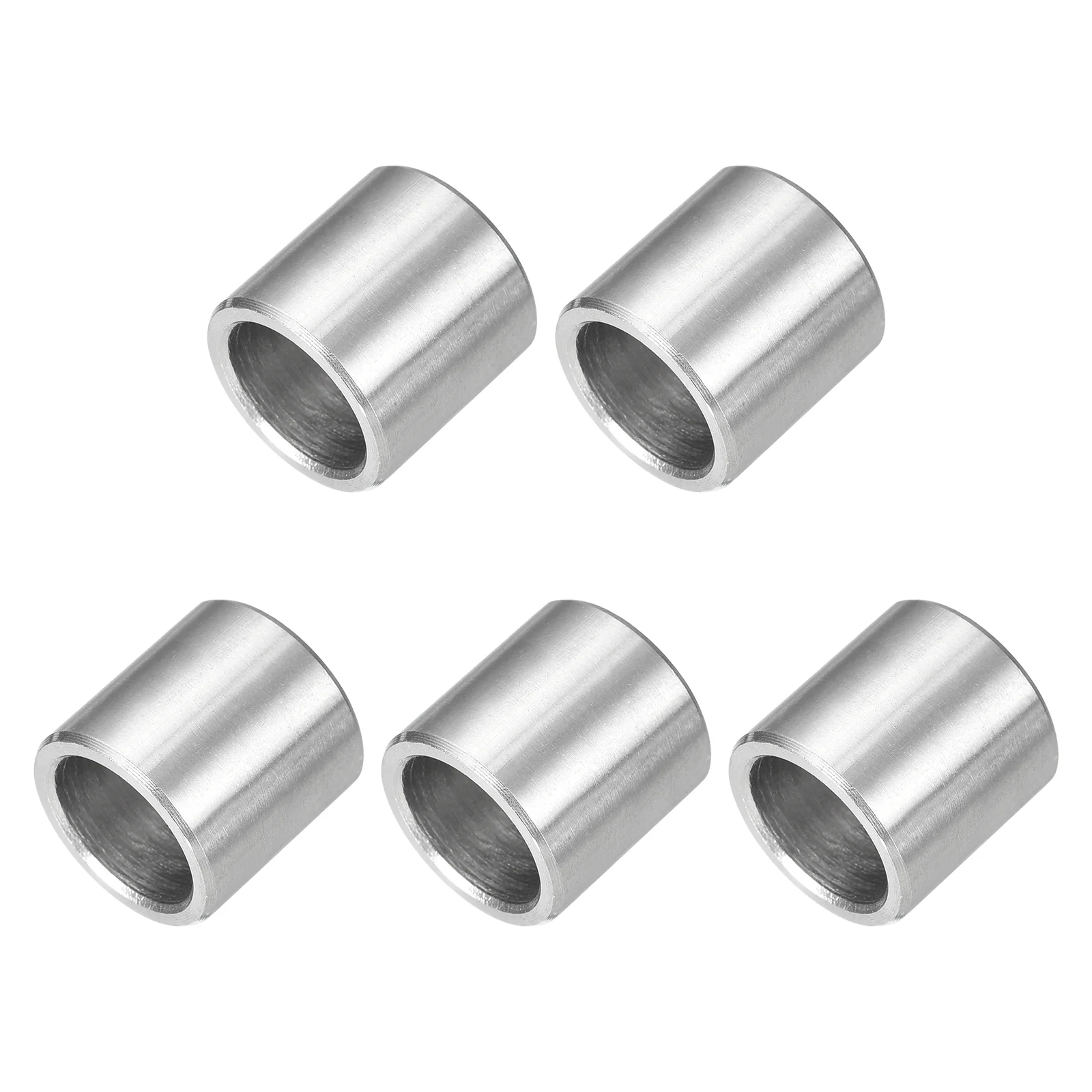 Uxcell 5 Pcs Stainless Steel Spacers, 12mm ID x 16mm OD x 16mmL 304 Stainless Steel Bushing Screw Standoff Unthreaded Round Spacer for 1/2" or M12 Screws Bolts Nuts