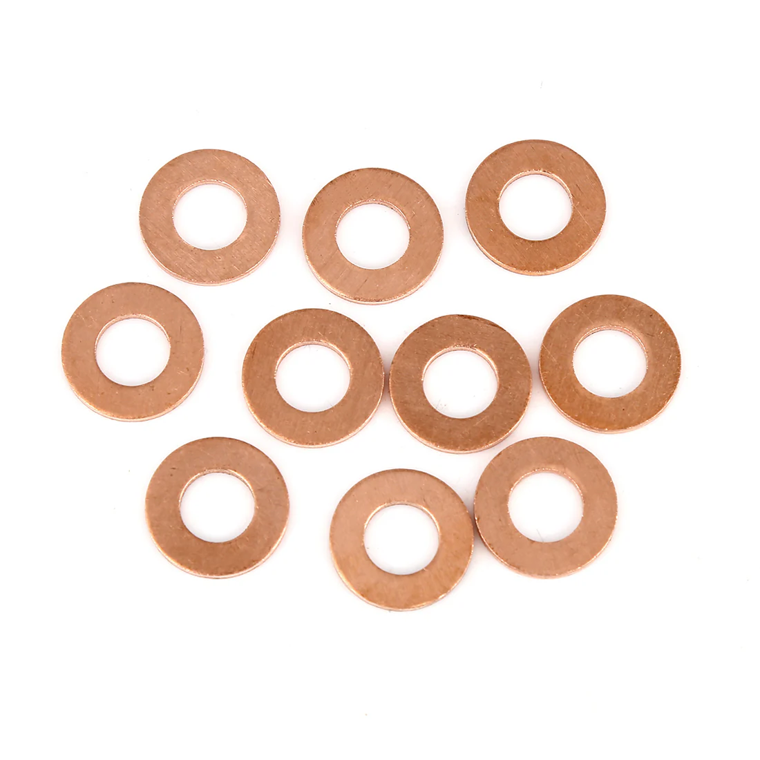 Copper Washer Flat Sealing Gasket Ring Spacer for Car 8 x 16 x 1.5mm 10pcs - Image 3