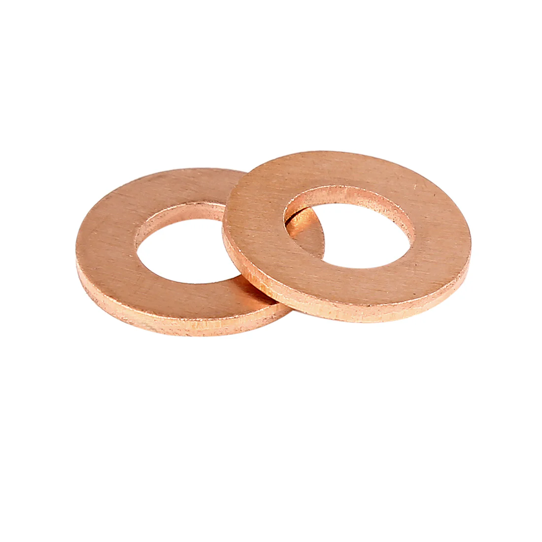 Copper Washer Flat Sealing Gasket Ring Spacer for Car 8 x 16 x 1.5mm 20pcs - Image 5