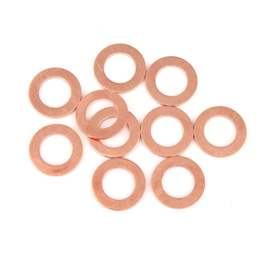 10pcs Copper Washer Flat Sealing Gasket Ring Spacer for Car 12 x 20 x 1.5mm