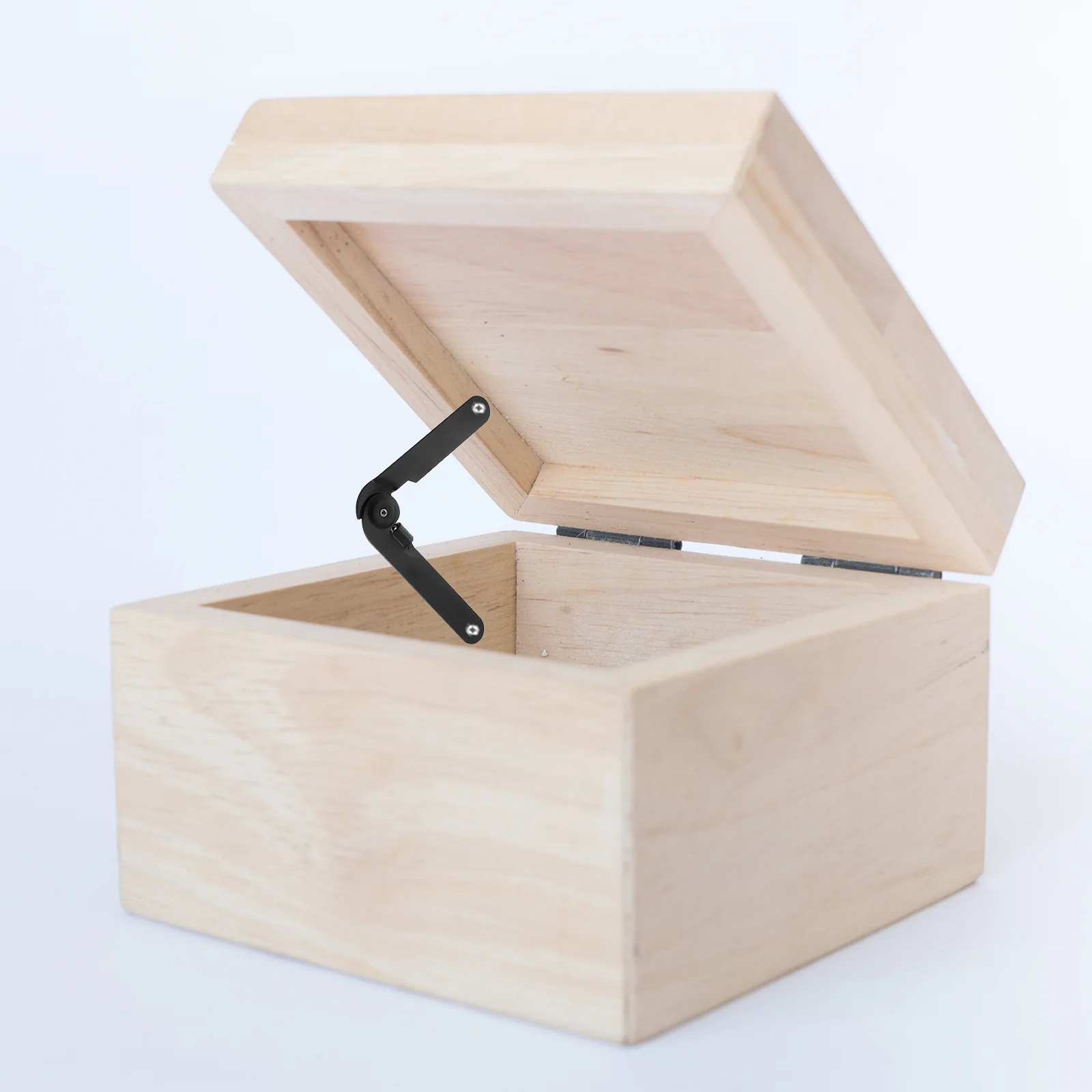Uxcell 2 Pcs Lid Support Hinge for Wooden Boxes Case Cabinet Cupboard, 8.9"x0.79" - Image 5