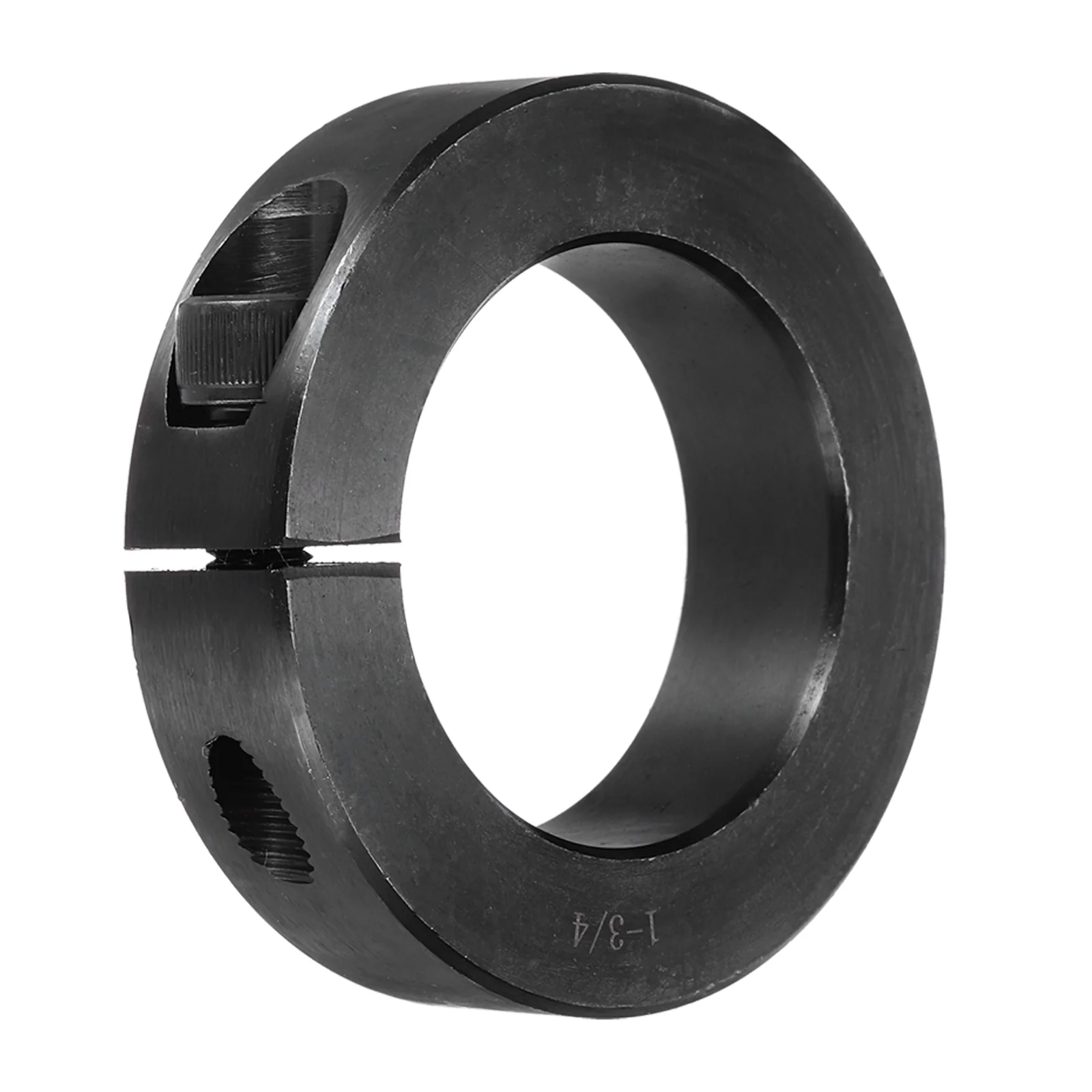 Shaft Collar 1 3/4" Bore Single Split Carbon Steel Clamping Collar Shaft Collars with Set Screw Black