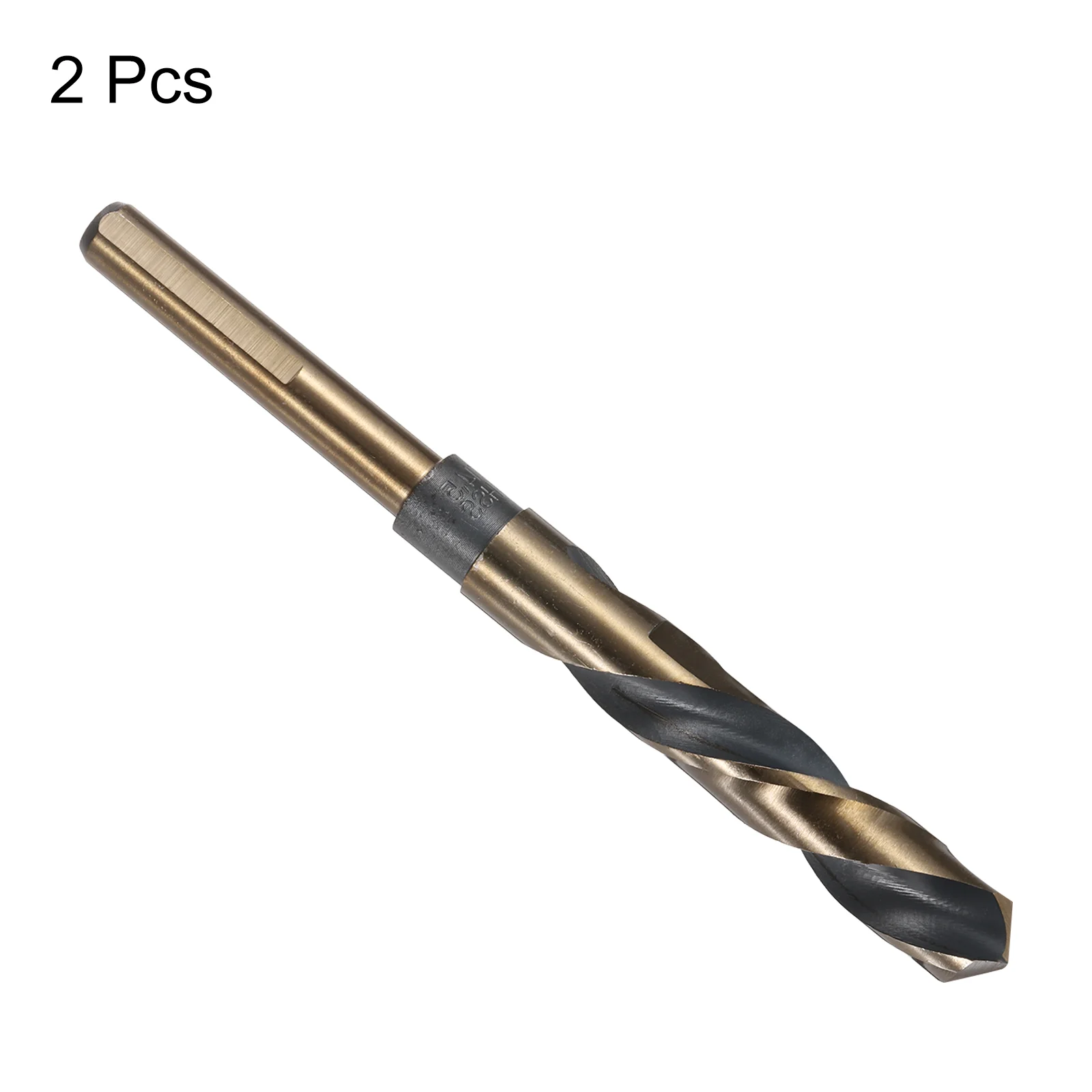 Uxcell 2pcs Reduced Shank Twist Drill Bits 14.5mm HSS-4341 Nitride & Titanium Coated - Image 5