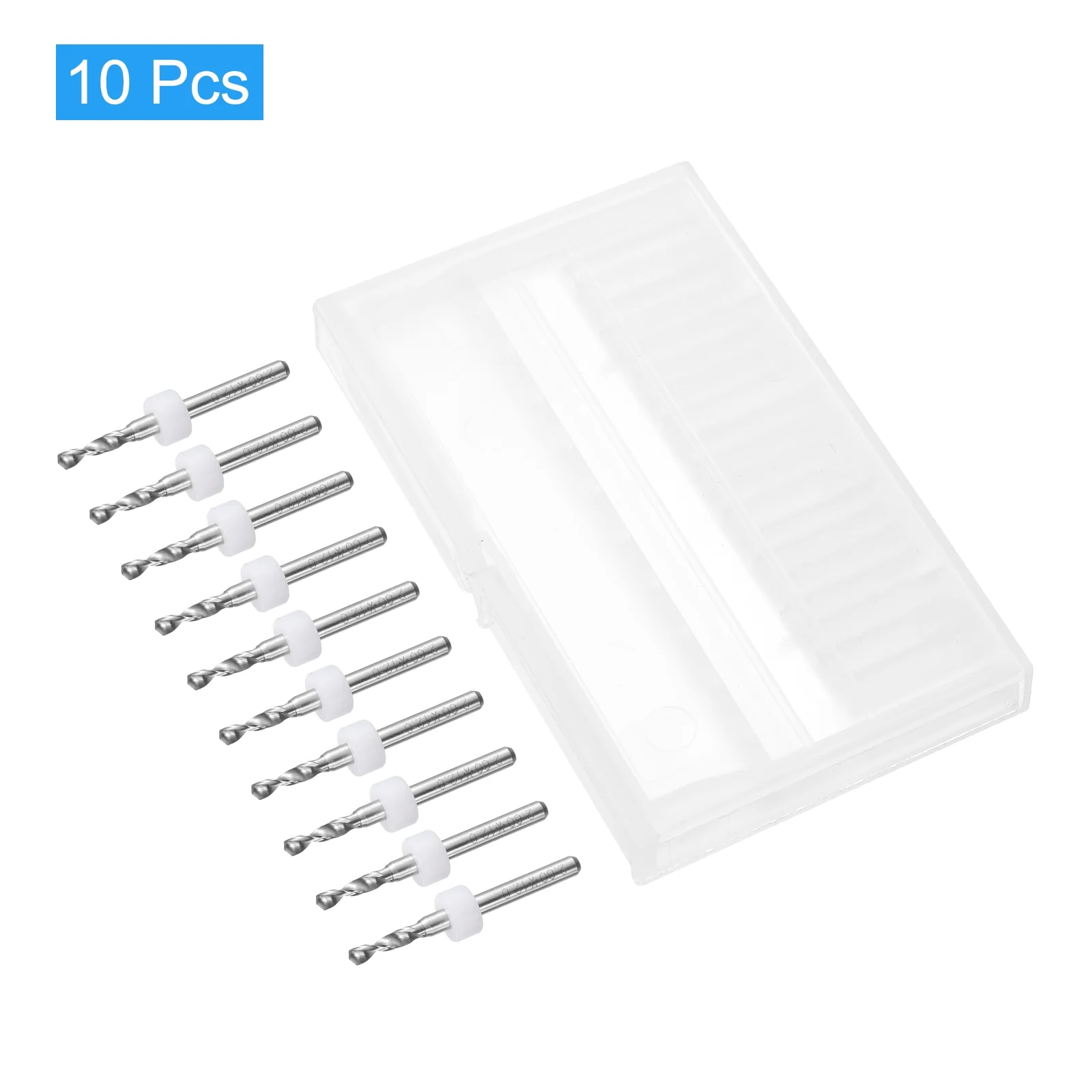 Uxcell 2.6mm Tungsten Carbide CNC Engraving Print Circuit Board PCB Drill Bits 10 Pcs - Image 3