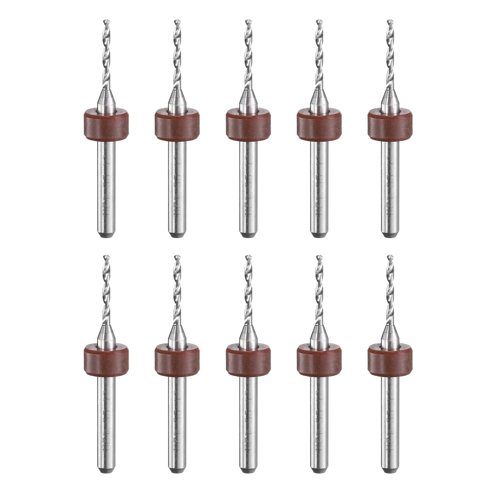 Uxcell 1.35mm Tungsten Carbide CNC Engraving Print Circuit Board PCB Drill Bits 10 Pcs