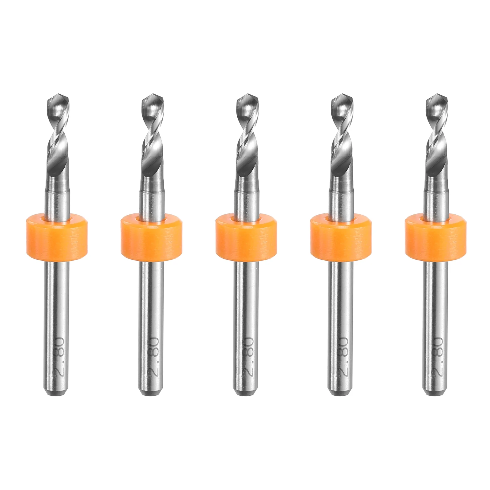 Uxcell 2.8mm Tungsten Carbide CNC Engraving Print Circuit Board PCB Drill Bits 5 Pcs