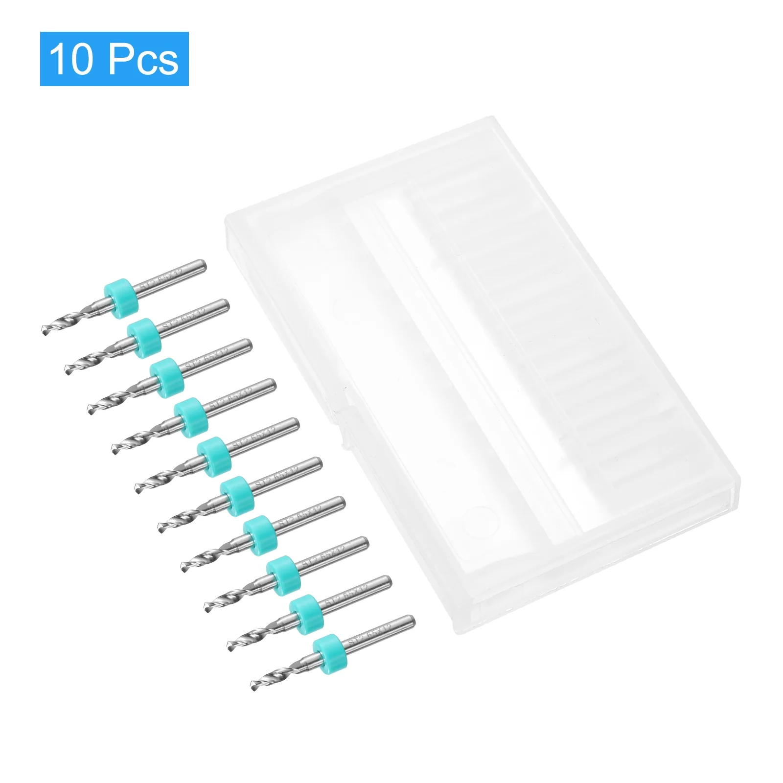 Uxcell 2.65mm Tungsten Carbide CNC Engraving Print Circuit Board PCB Drill Bits 10 Pcs - Image 3