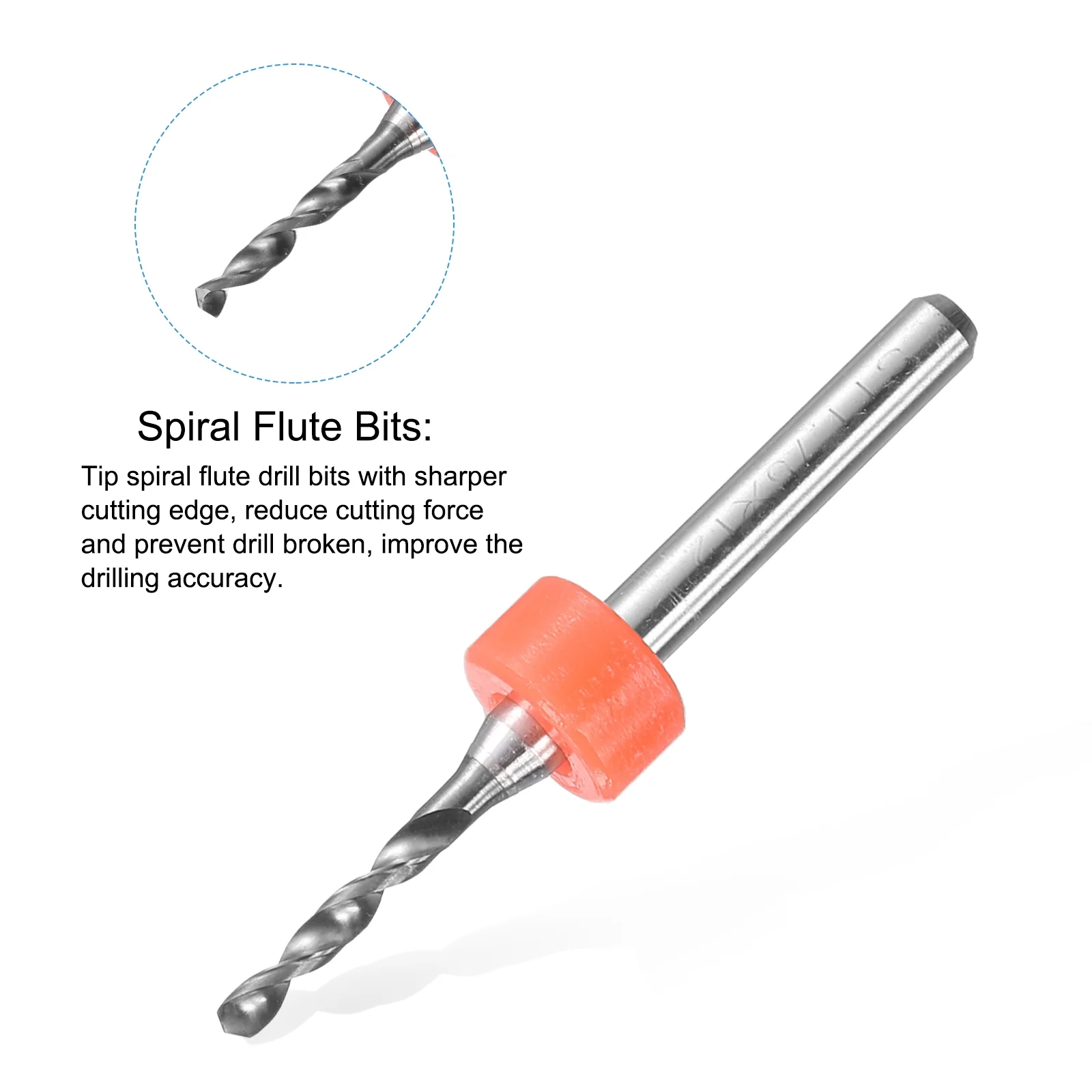 Uxcell 1.75mm Tungsten Carbide CNC Engraving Print Circuit Board PCB Drill Bits 5 Pcs - Image 4