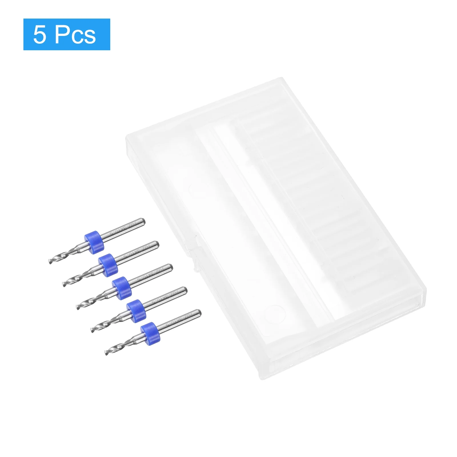 Uxcell 2.3mm Tungsten Carbide CNC Engraving Print Circuit Board PCB Drill Bits 5 Pcs - Image 3
