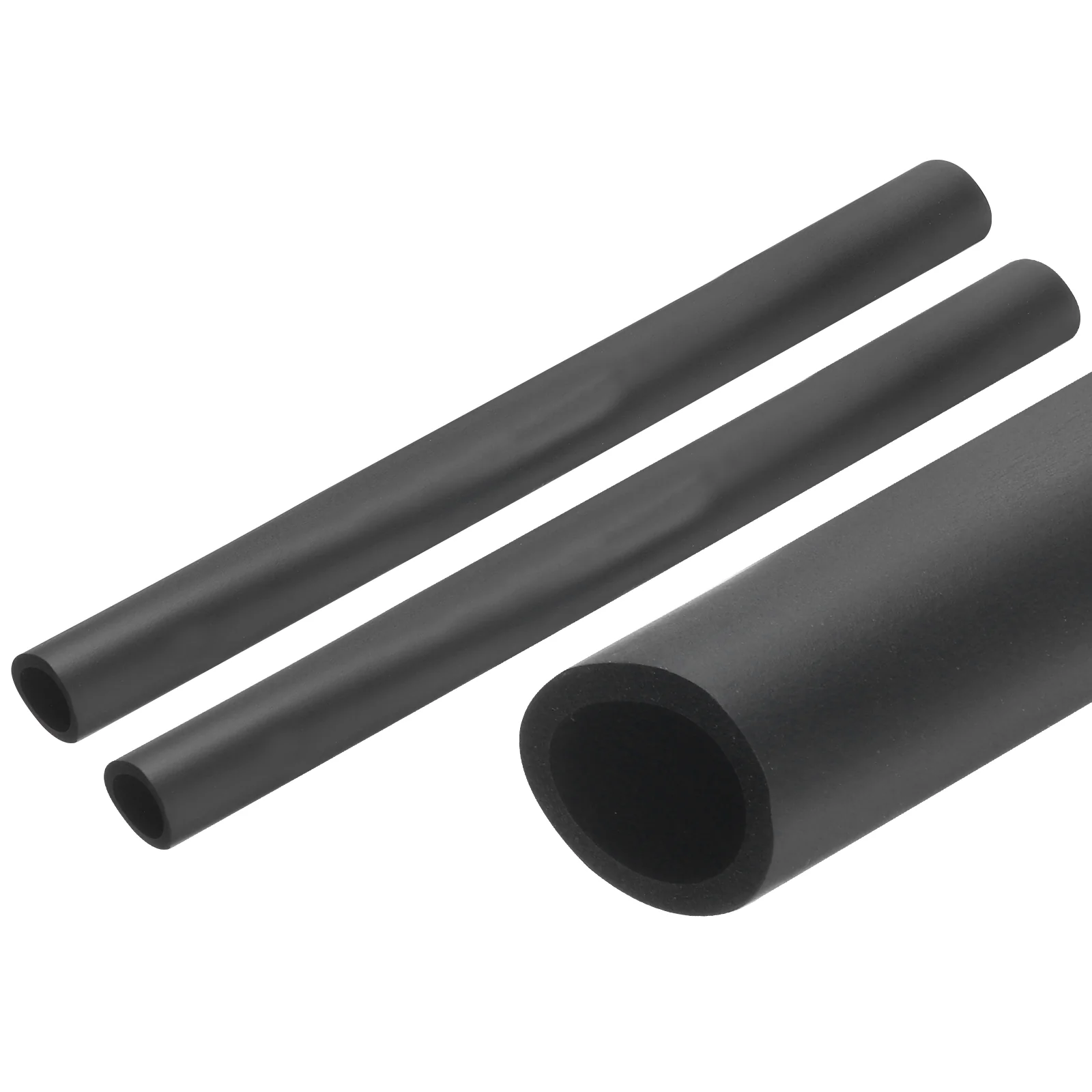 Uxcell 2pcs Foam Tubing for Handle Grip Pipe Insulation, 19mm ID 25mm OD 0.25m Black