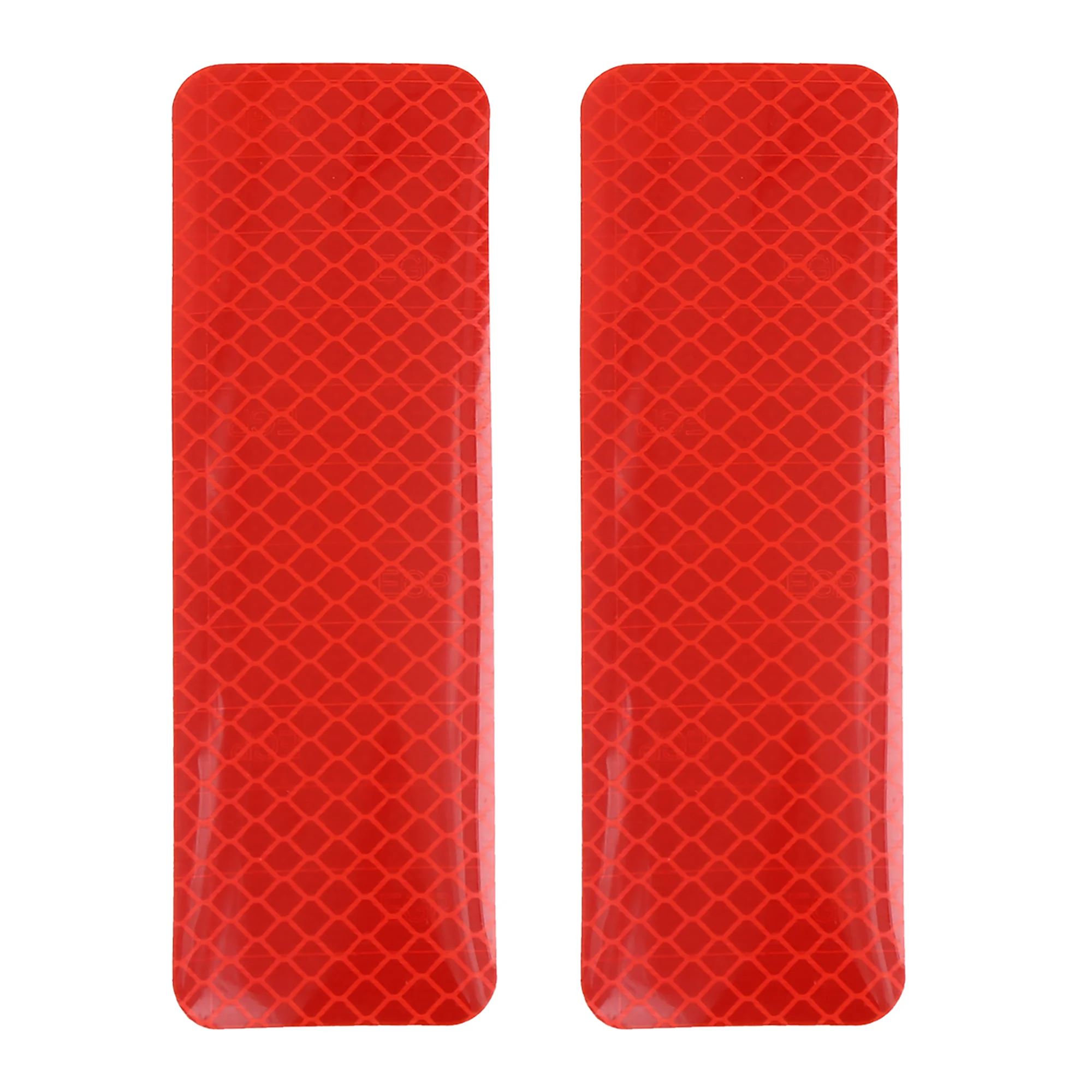 6pcs Automotive Reflective Stickers Night Visibility Safety Reflective Rear Bumper Tape Universal Adhesive for Car 12 x 4cm Red - Image 4