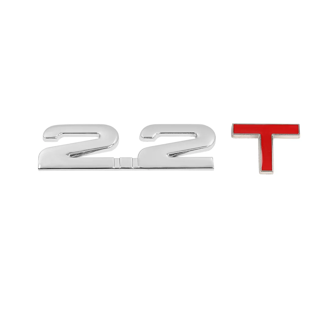 Universal 3D Metal 2.2T Shaped Car Decorative Emblem Badge Decal Sticker - Image 3
