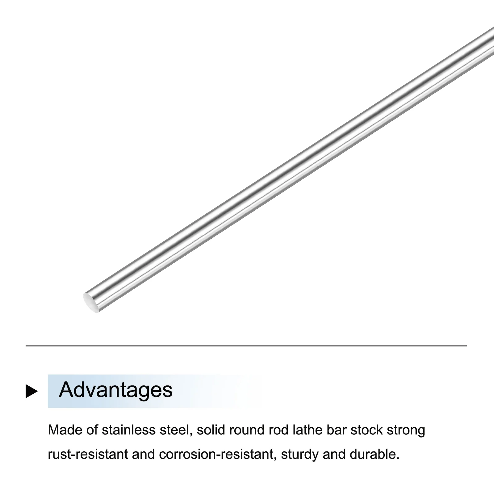 3/16 Inch x 13.8 Inch 304 Stainless Steel Solid Round Rods Metal Lathe Bar Stock for DIY Craft 4 Pcs - Image 4