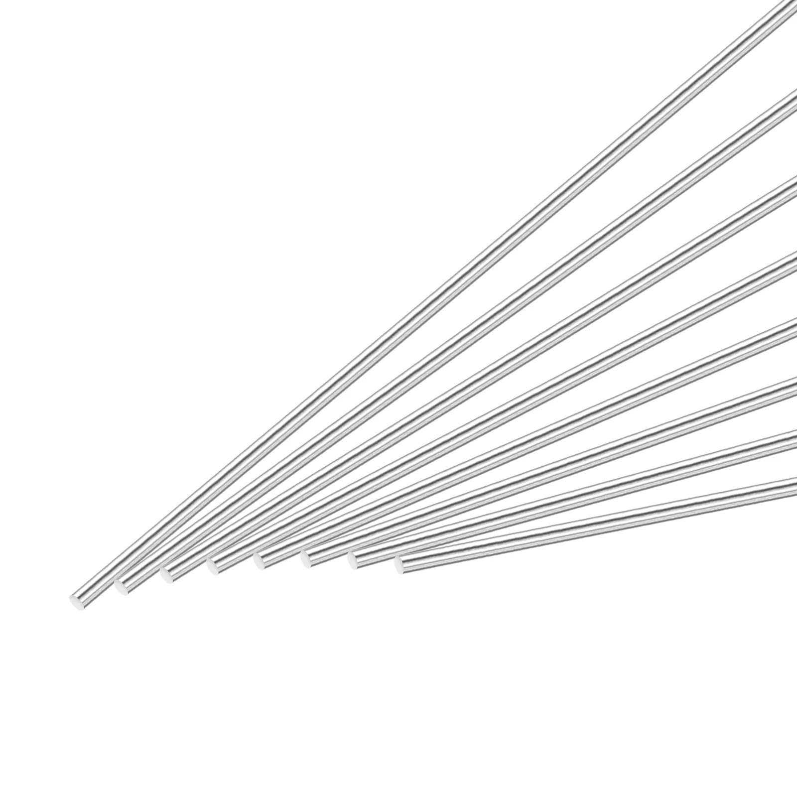 1/8 Inch x 12 Inch 304 Stainless Steel Solid Round Rods Metal Lathe Bar Stock for DIY Craft 8 Pcs