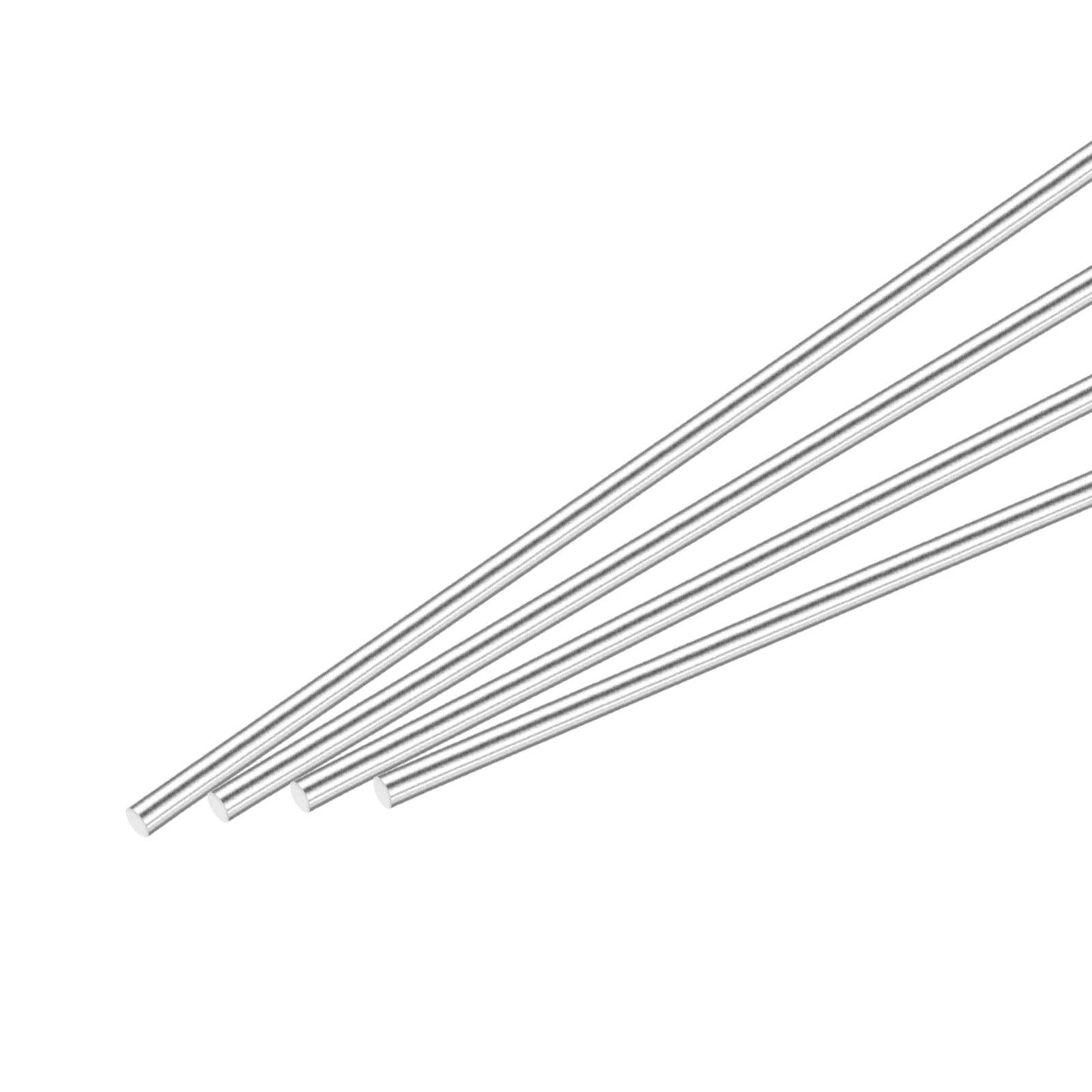 1/4 Inch x 12 Inch 304 Stainless Steel Solid Round Rods Metal Lathe Bar Stock for DIY Craft 4 Pcs