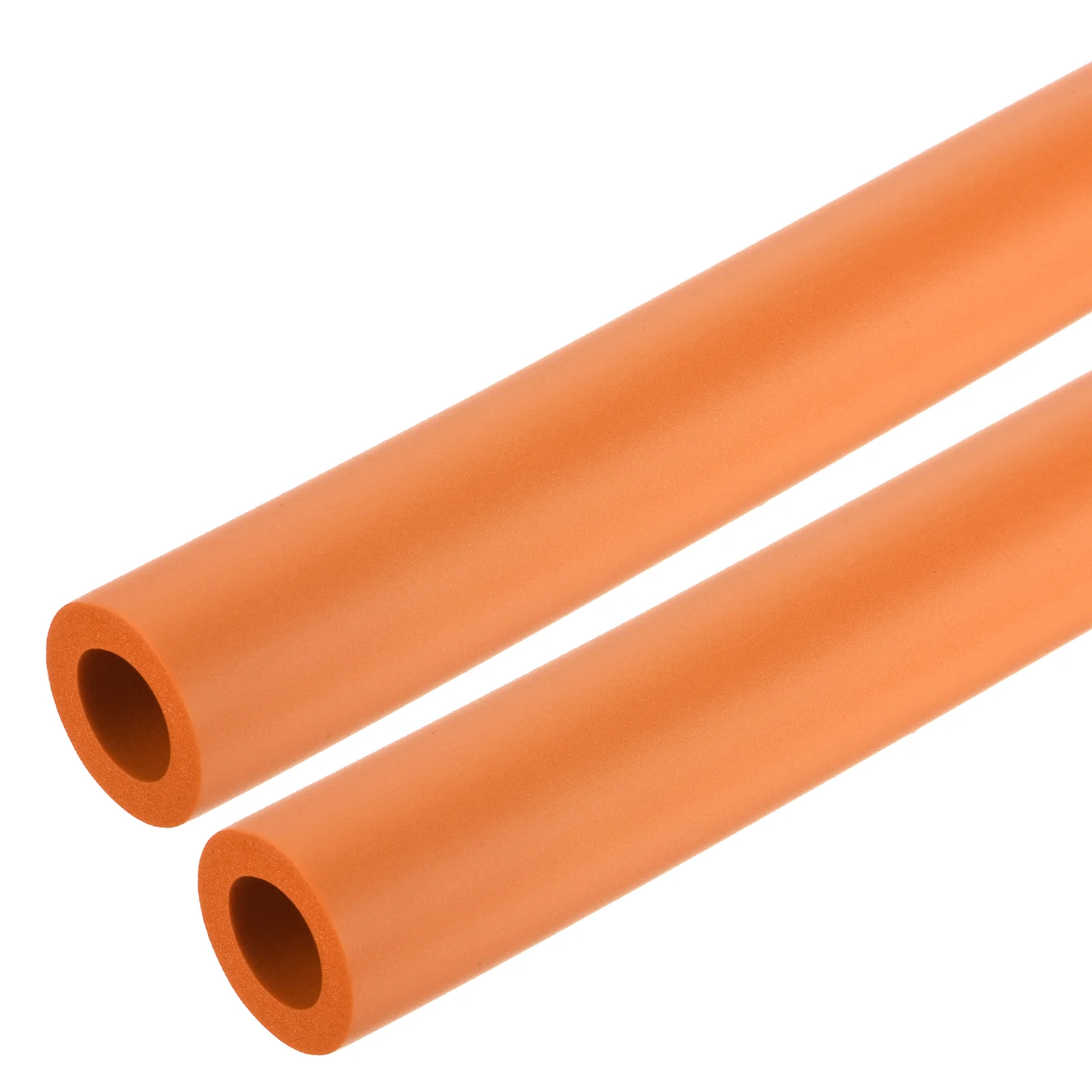Uxcell 2pcs 0.3 Meter/1ft Pipe Insulation Tube 18mm ID 30mm OD Foam Tubing, Orange