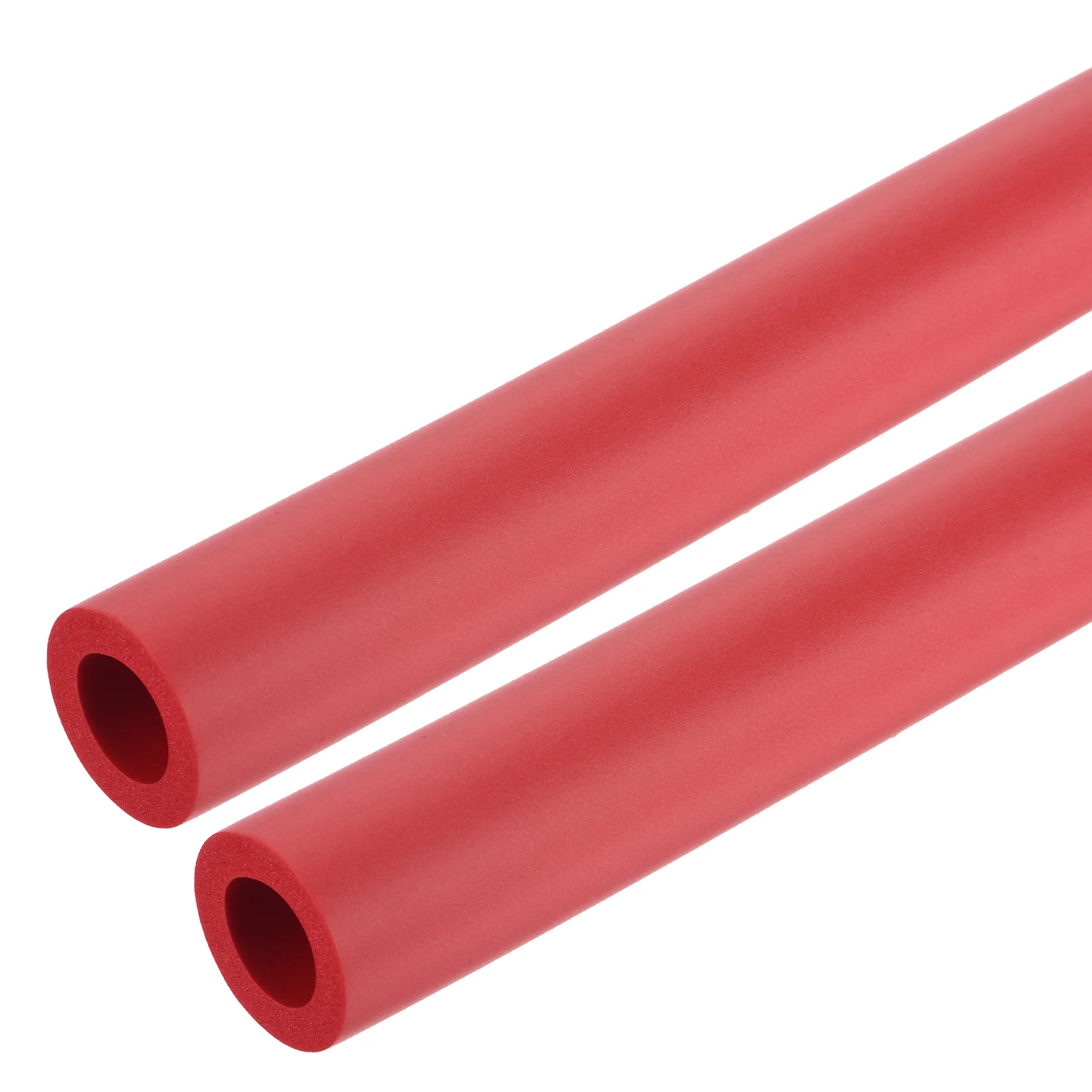 Uxcell 2pcs 0.3 Meter/1ft Pipe Insulation Tube 18mm ID 30mm OD Foam Tubing, Red