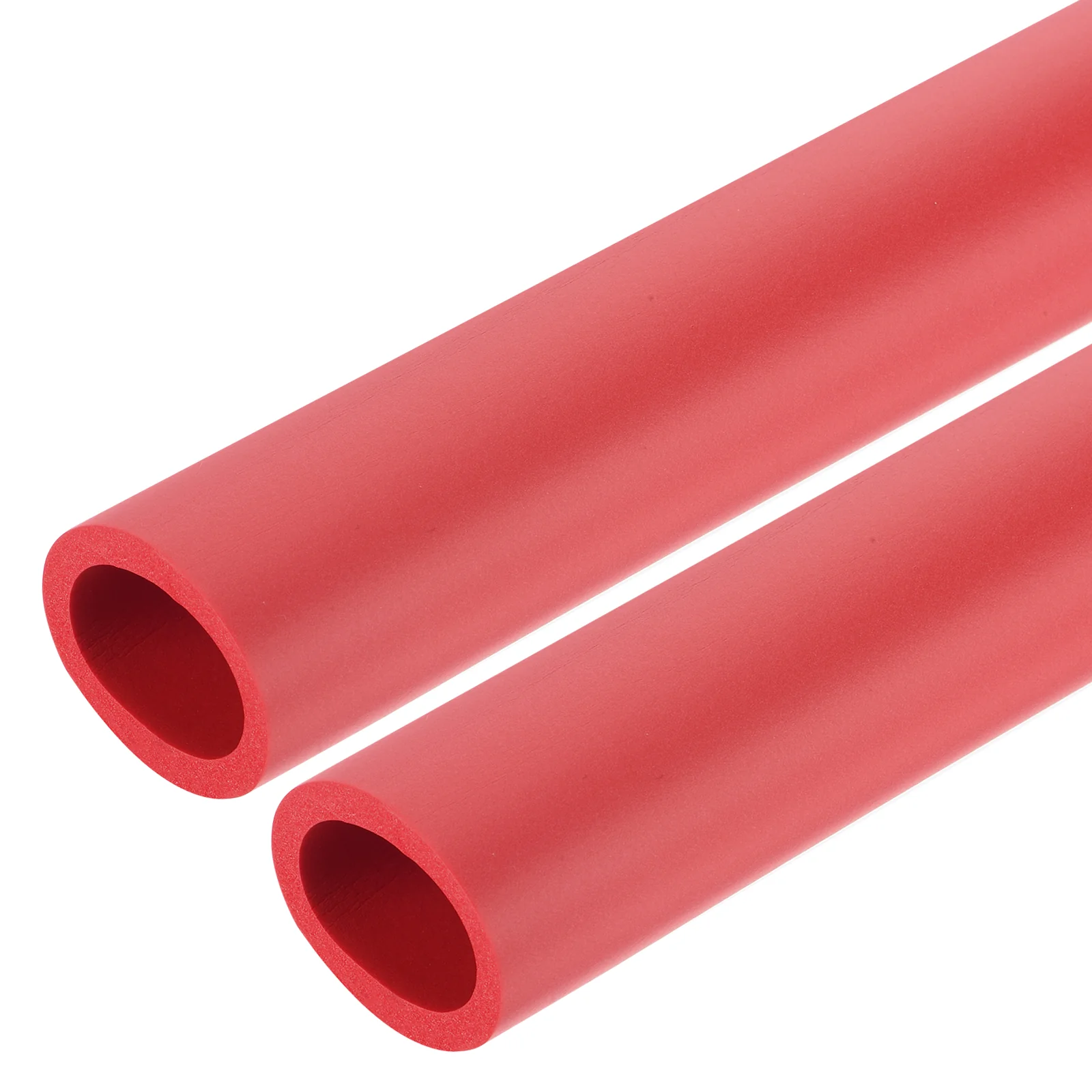 Uxcell 2pcs 0.3 Meter/1ft Pipe Insulation Tube 28mm ID 38mm OD Foam Tubing, Red