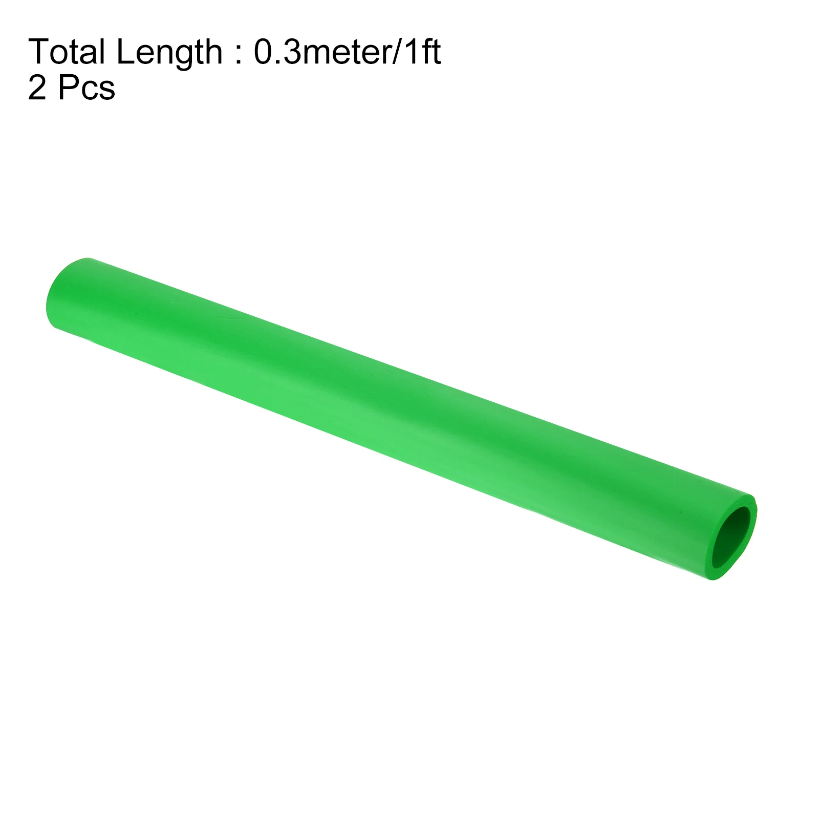 Uxcell 2pcs 0.3 Meter/1ft Pipe Insulation Tube 25mm ID 35mm OD Foam Tubing, Green - Image 2