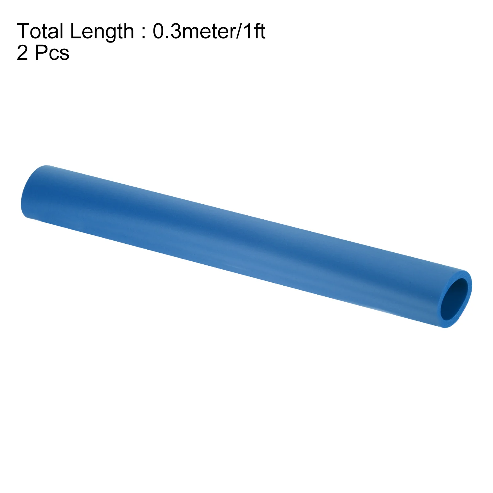 Uxcell 2pcs 0.3 Meter/1ft Pipe Insulation Tube 28mm ID 38mm OD Foam Tubing, Blue - Image 2
