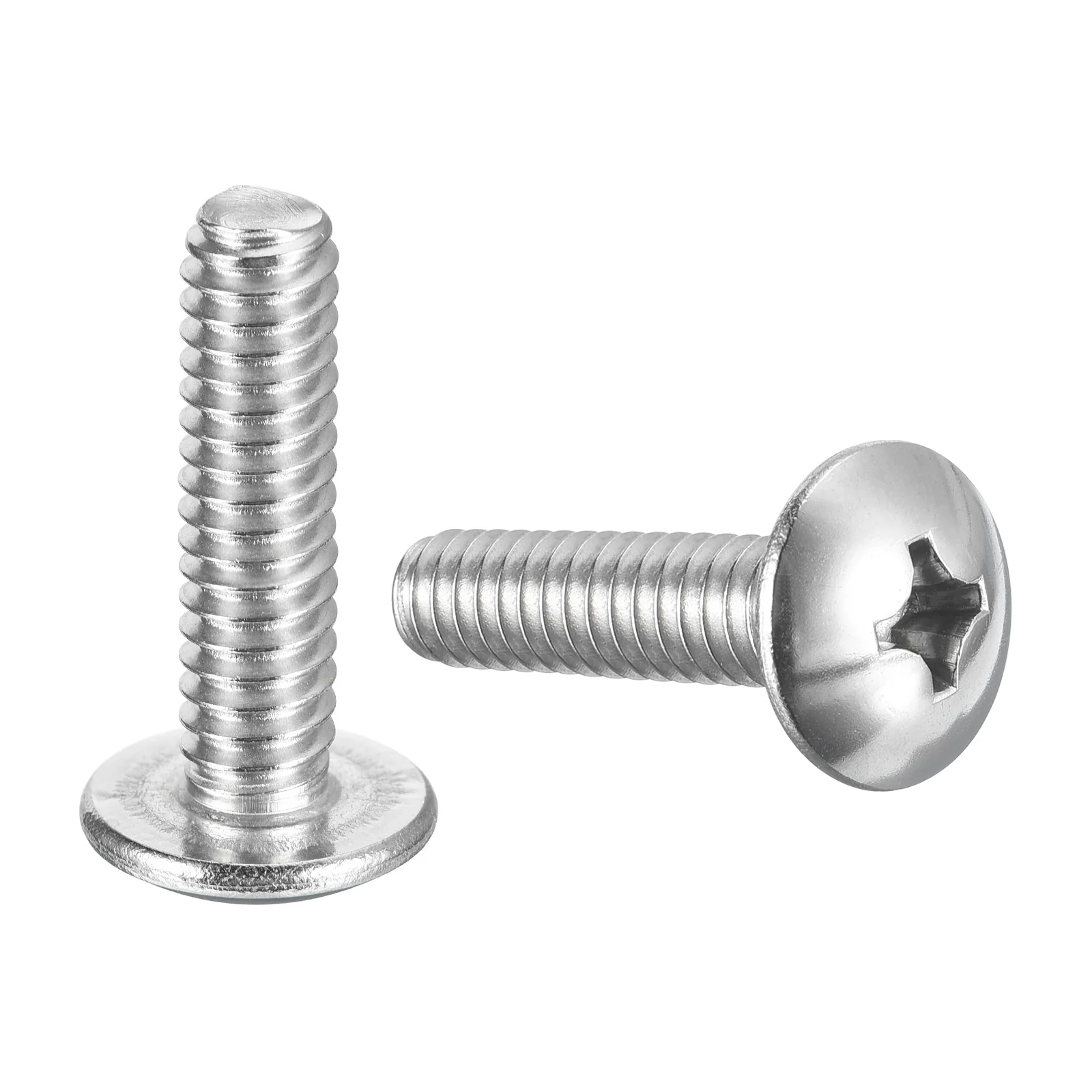Uxcell 1/4-20 x 1" Truss Head Phillips Machine Screws, Full Thread, Phillips Drive, 304 Stainless Steel 18-8, Bright Finish, Quantity 25