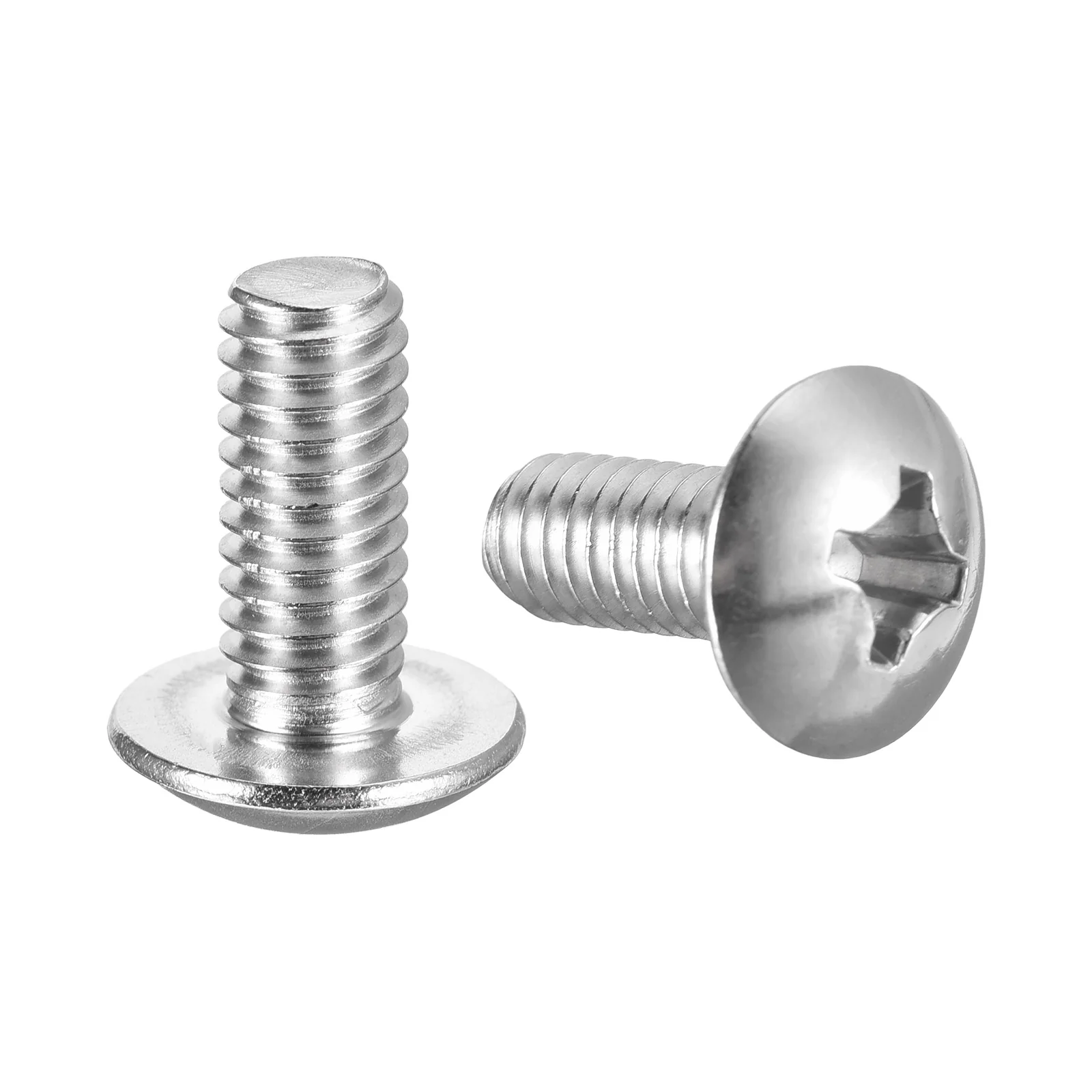 Uxcell 5/16-18 x 3/4" Truss Head Phillips Machine Screws, Full Thread, Phillips Drive, 304 Stainless Steel 18-8, Bright Finish, Quantity 25
