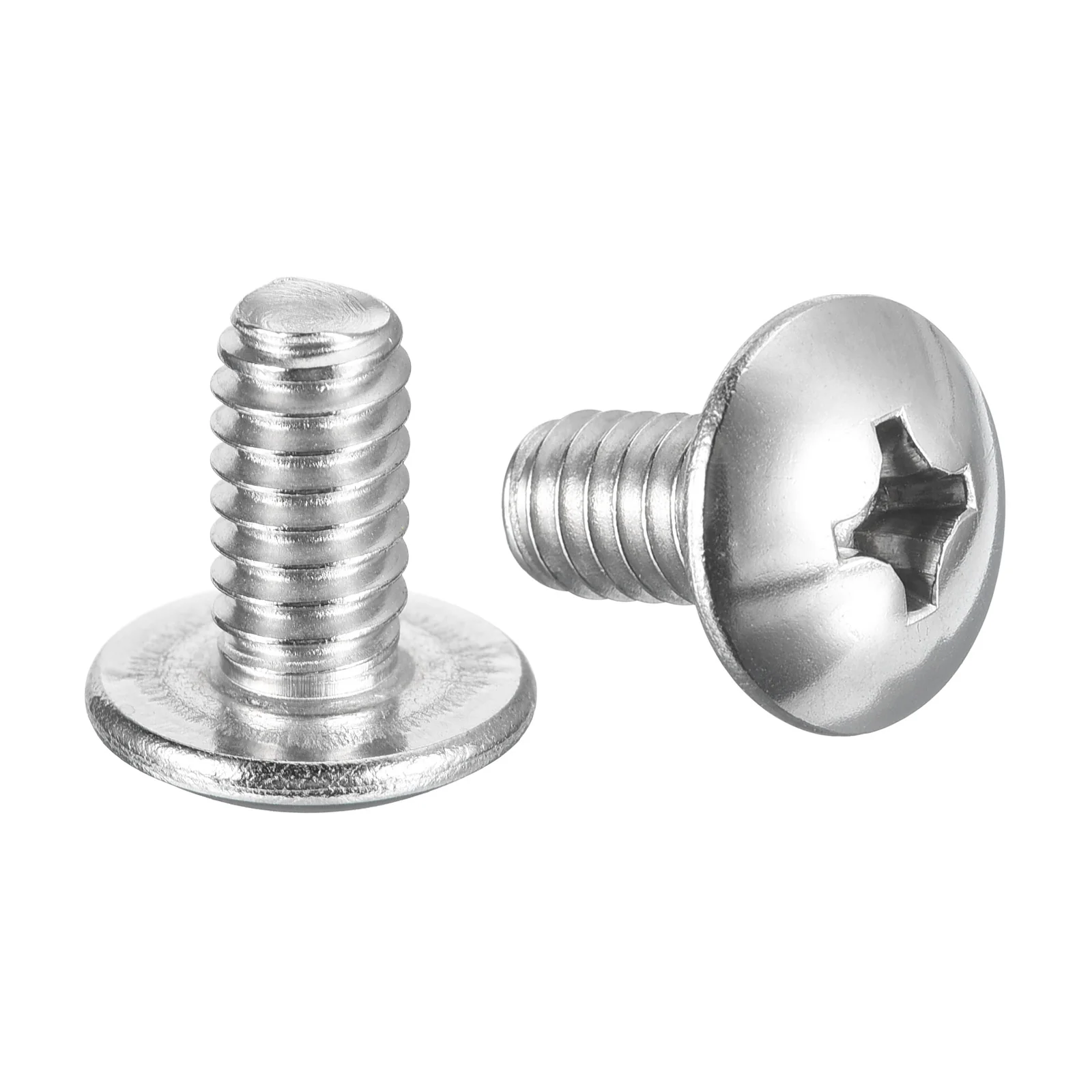 Uxcell 1/4-20 x 1/2" Truss Head Phillips Machine Screws, Full Thread, Phillips Drive, 304 Stainless Steel 18-8, Bright Finish, Quantity 25