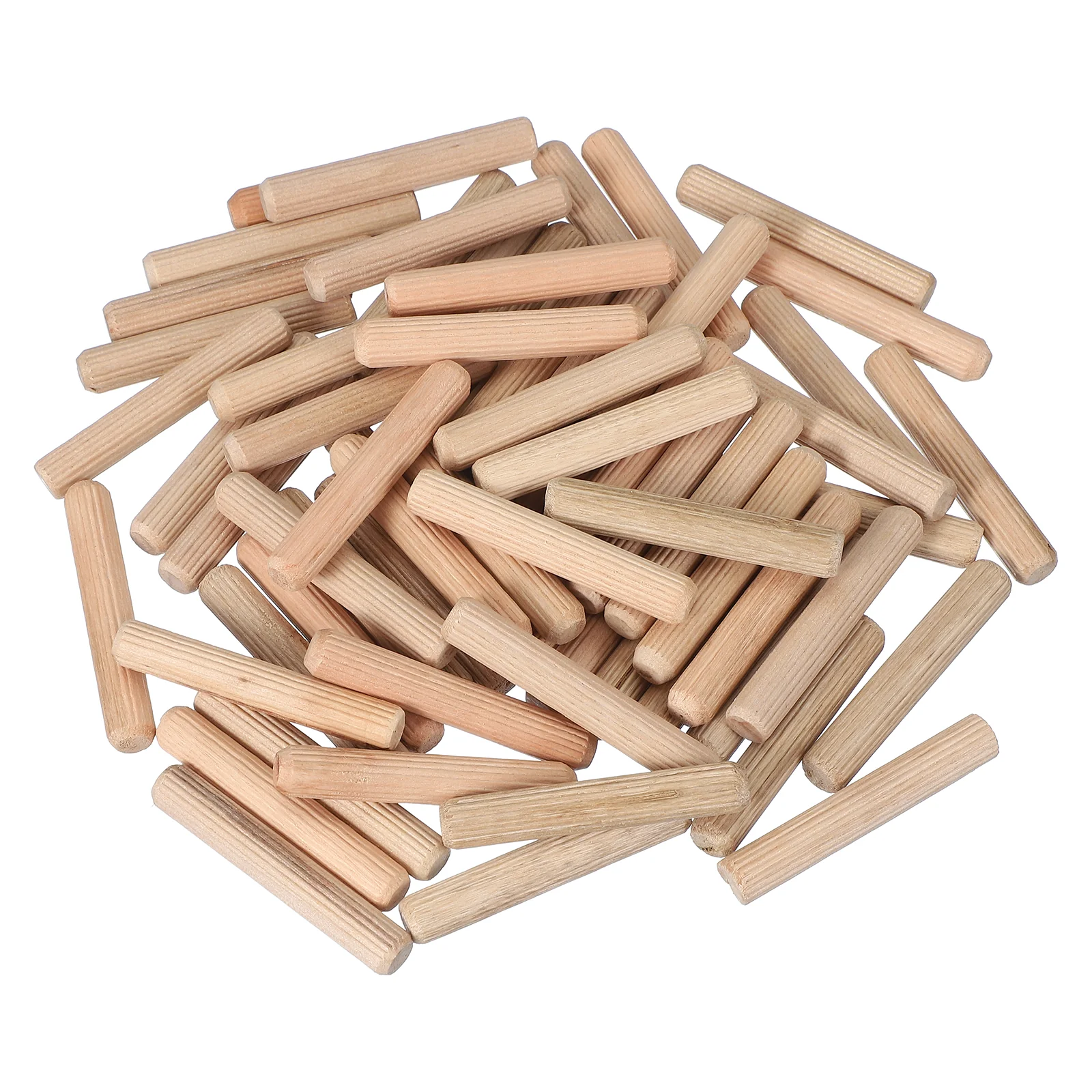 Wooden Dowel Pins 3/8" x 2-3/8" (10mm x 60mm) Straight Dowel Rods Count 100
