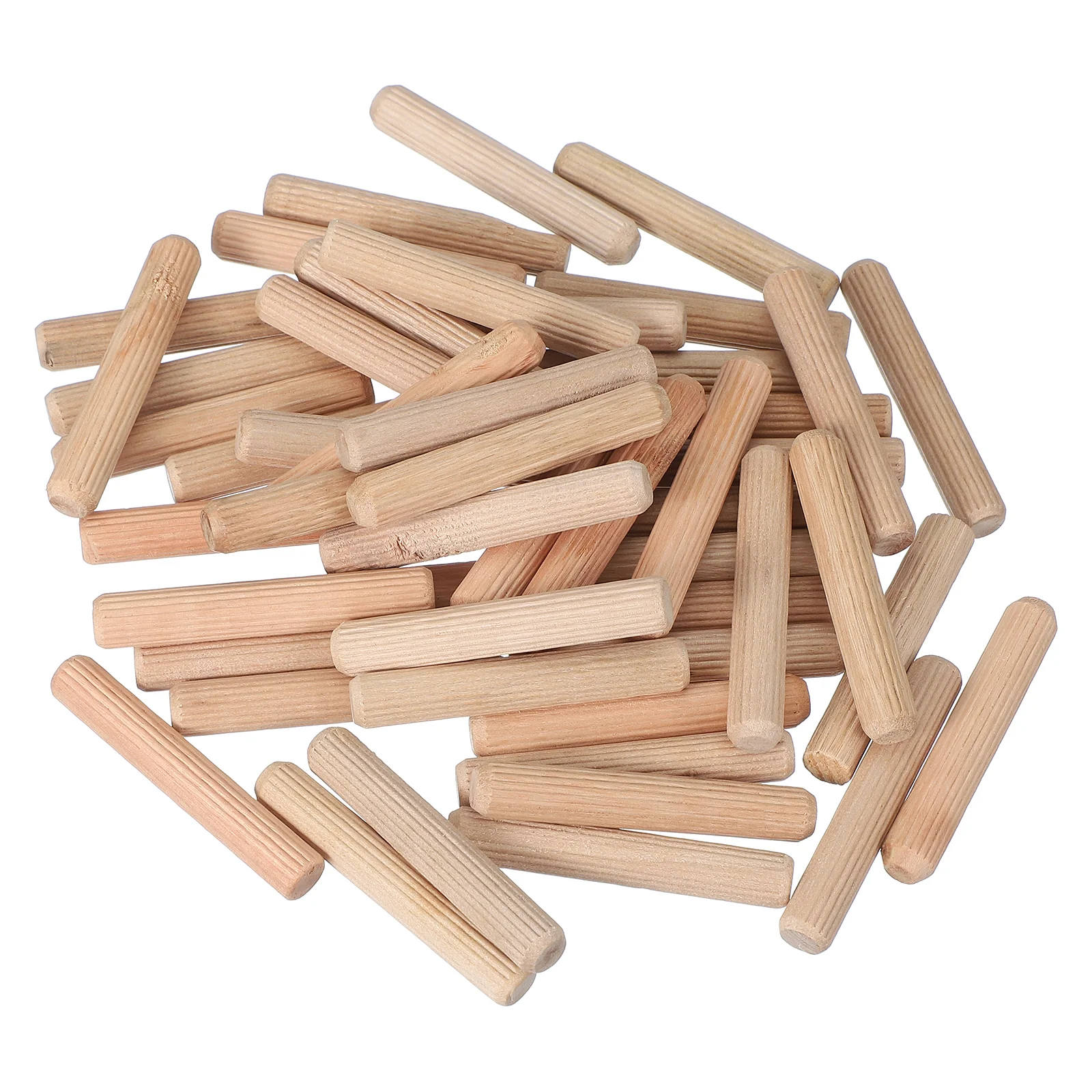 Wooden Dowel Pins 3/8" x 2-3/8" (10mm x 60mm) Straight Dowel Rods Count 60