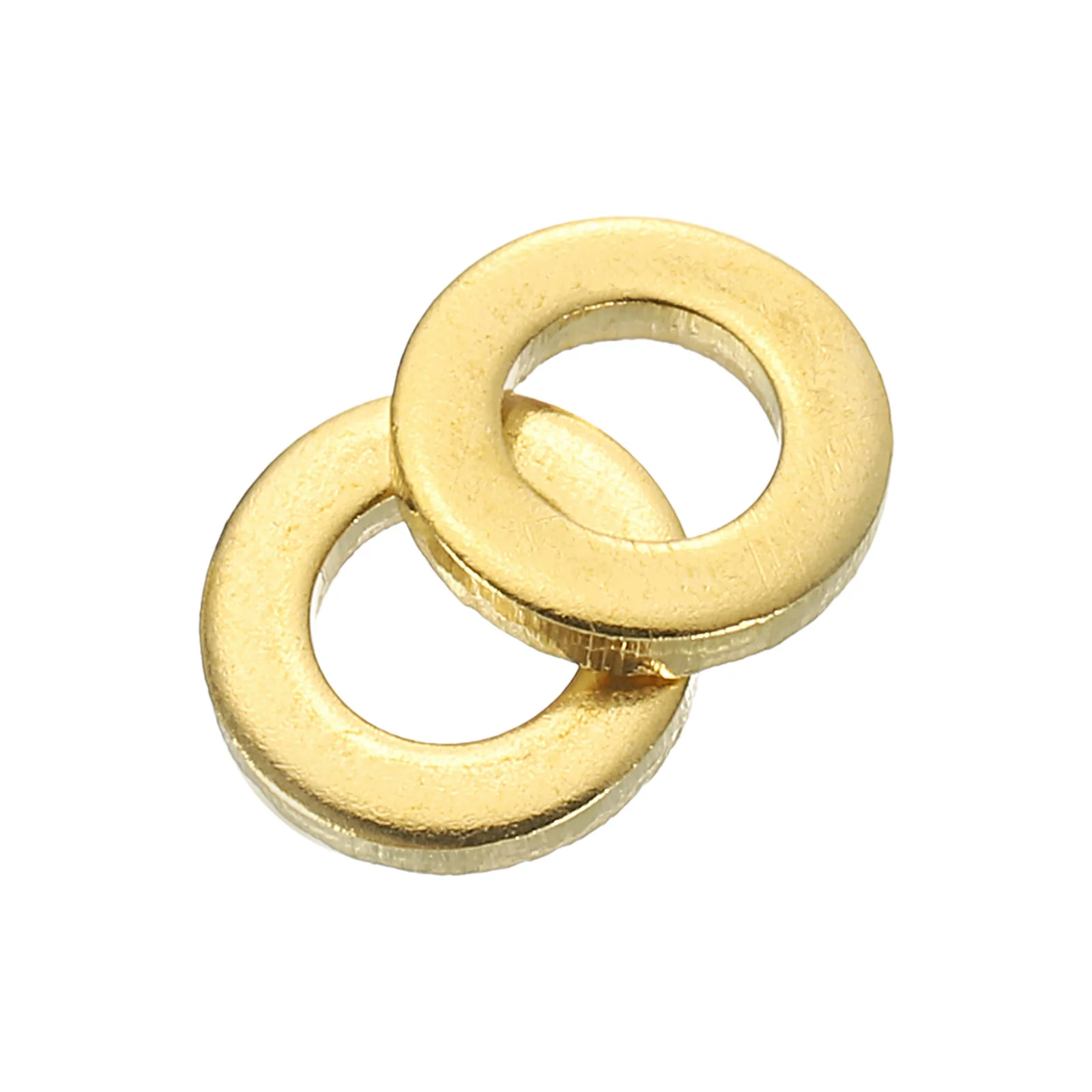 Uxcell M3 Flat Washer, 120Pcs Brass Ring Washers 6mm OD 1mm Thick Sealing Gasket Ring