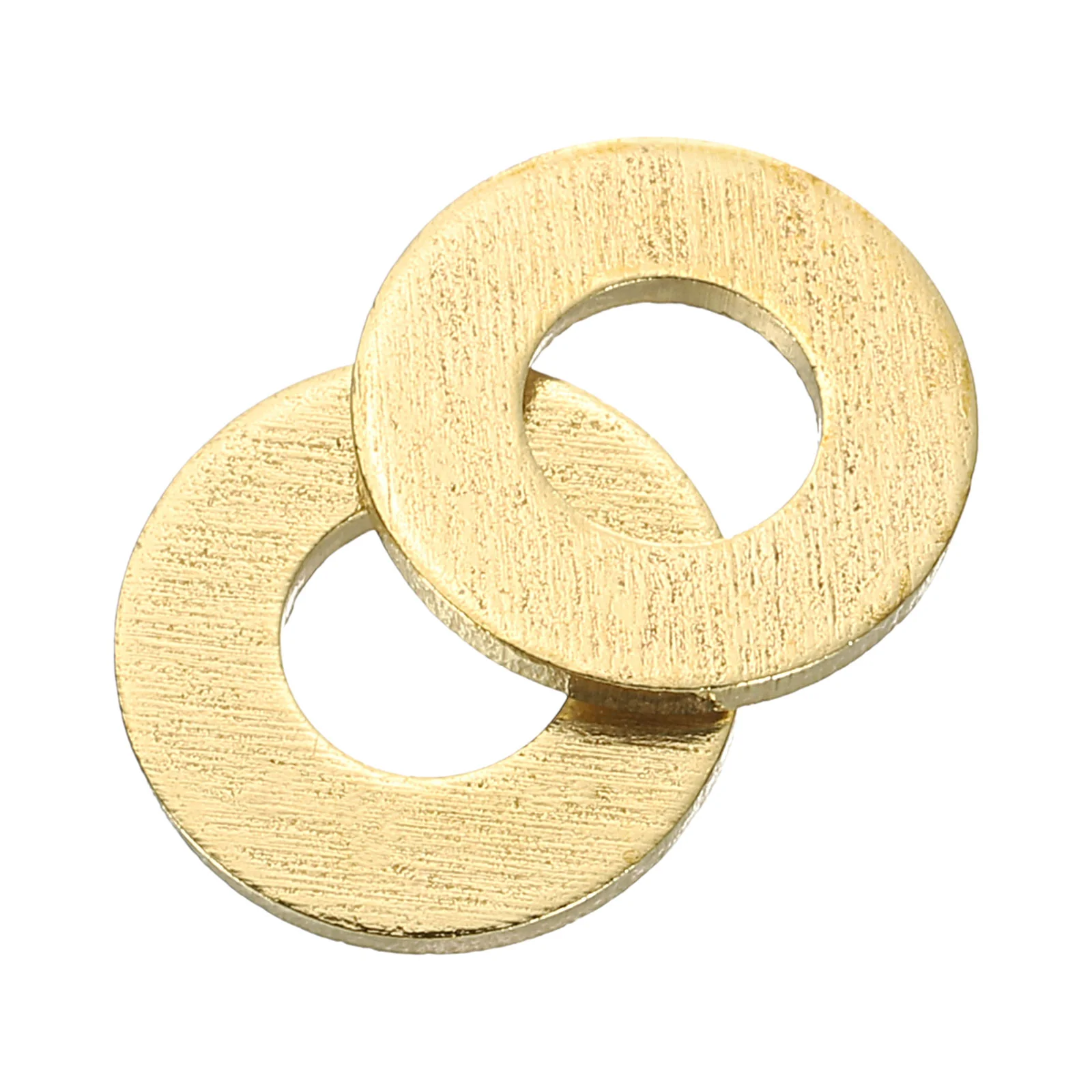 Uxcell M4 Flat Washer, 80Pcs Brass Ring Washers 10mm OD 0.8mm Thick Sealing Gasket Ring
