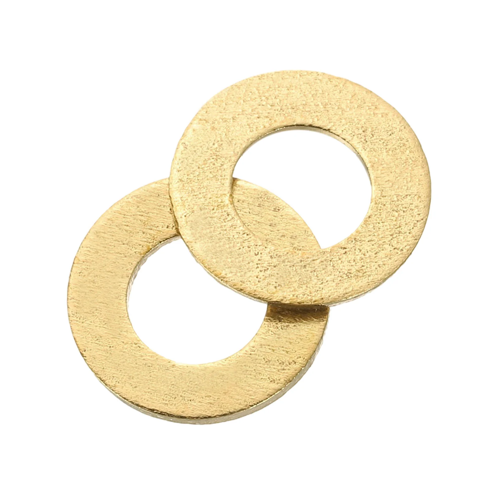 Uxcell M5 Flat Washer, 120Pcs Brass Ring Washer 10mm OD 0.8mm Thick Sealing Gasket Ring