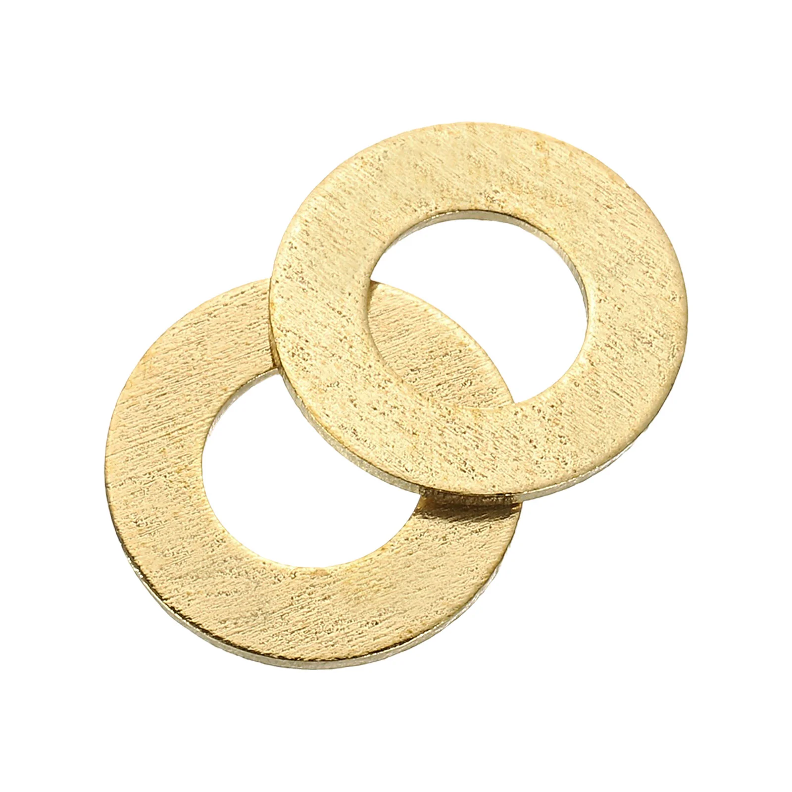 Uxcell M6 Flat Washer, 120Pcs Brass Ring Washer 12mm OD 0.5mm Thick Sealing Gasket Ring