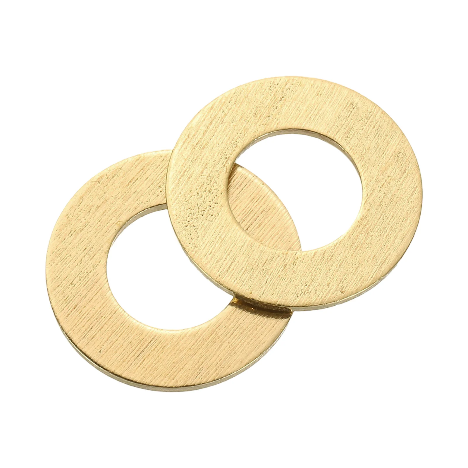 Uxcell M10 Flat Washer, 15Pcs Brass Ring Washers 20mm OD 1mm Thick Sealing Gasket Ring