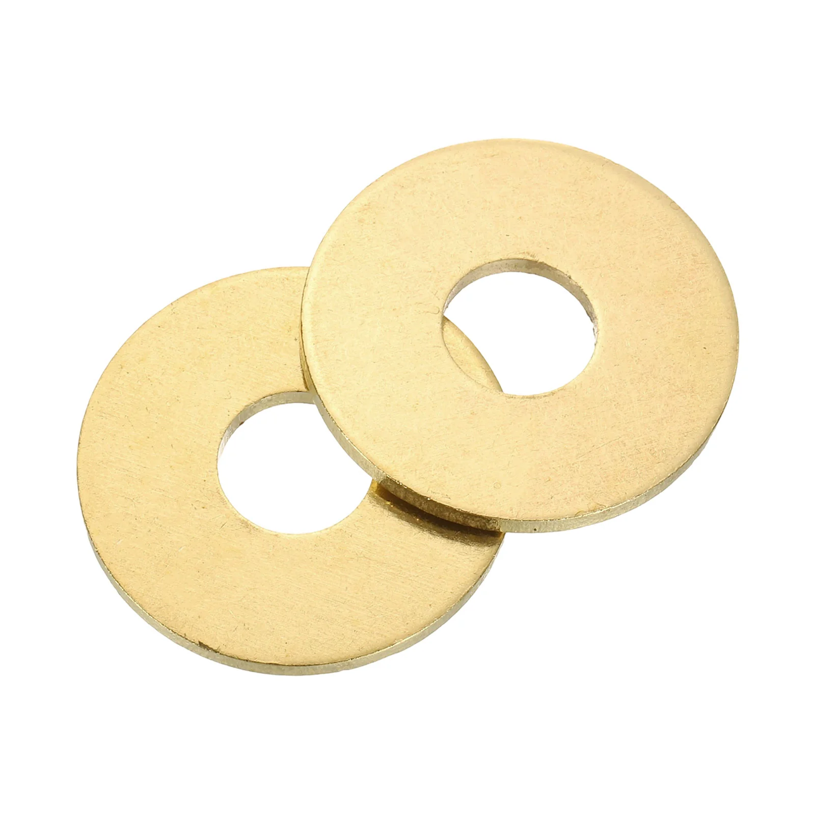 Uxcell M10 Flat Washer, 8Pcs Brass Ring Washers 30mm OD 2mm Thick Sealing Gasket Ring