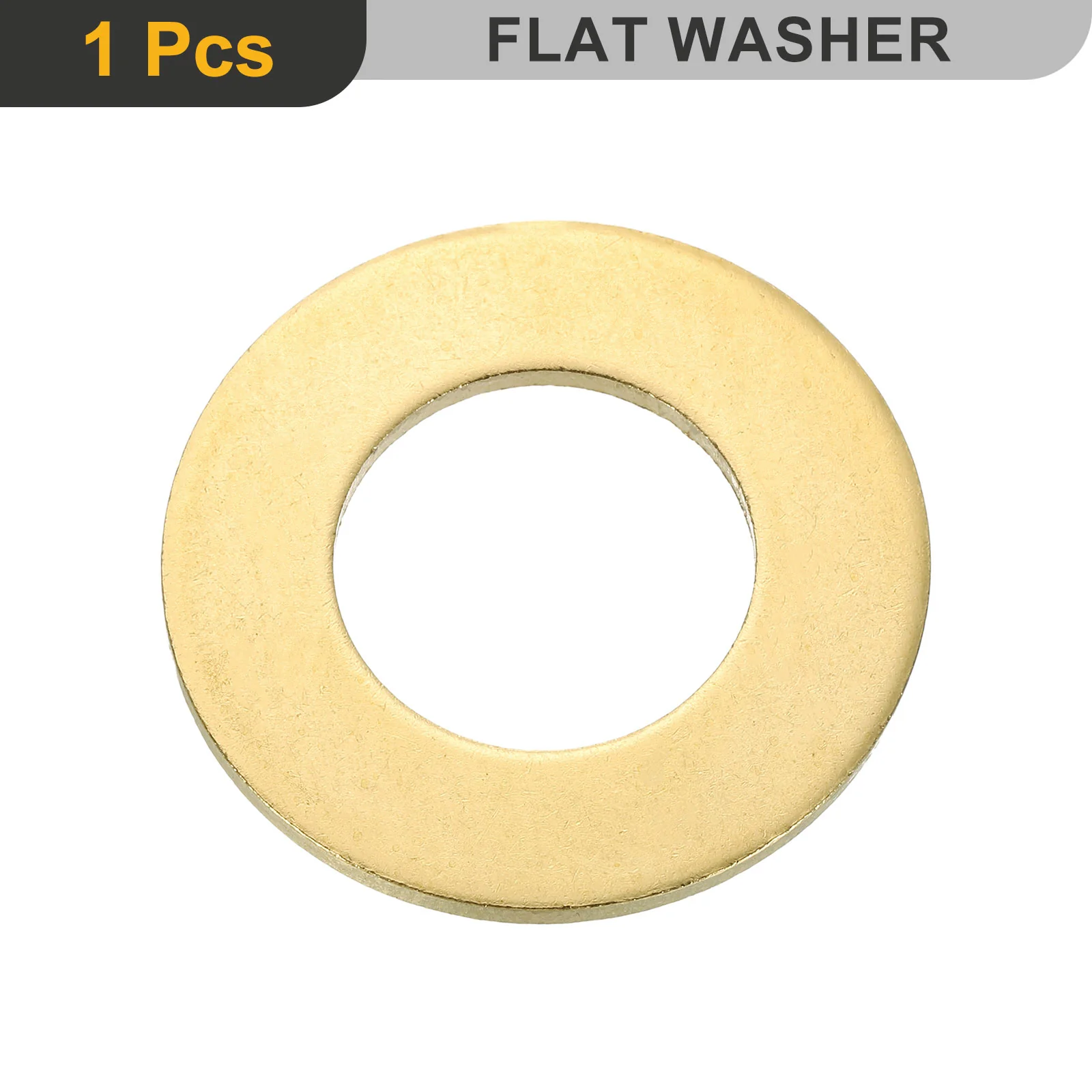 Uxcell M24 Flat Washer, Brass Ring Washers 44mm OD 3mm Thick Sealing Gasket Ring - Image 3