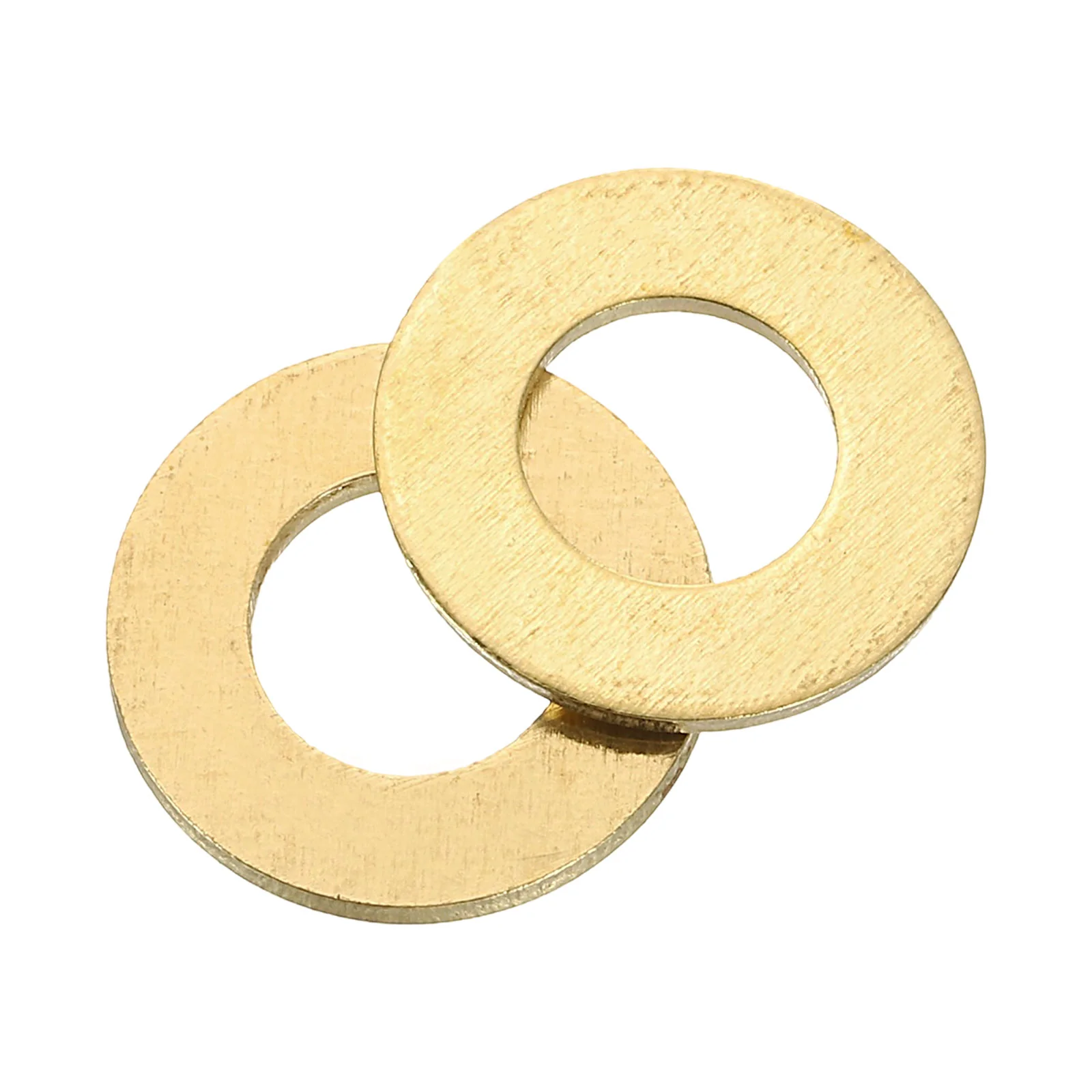 Uxcell M8 Flat Washer, 40Pcs Brass Ring Washers 16mm OD 0.8mm Thick Sealing Gasket Ring